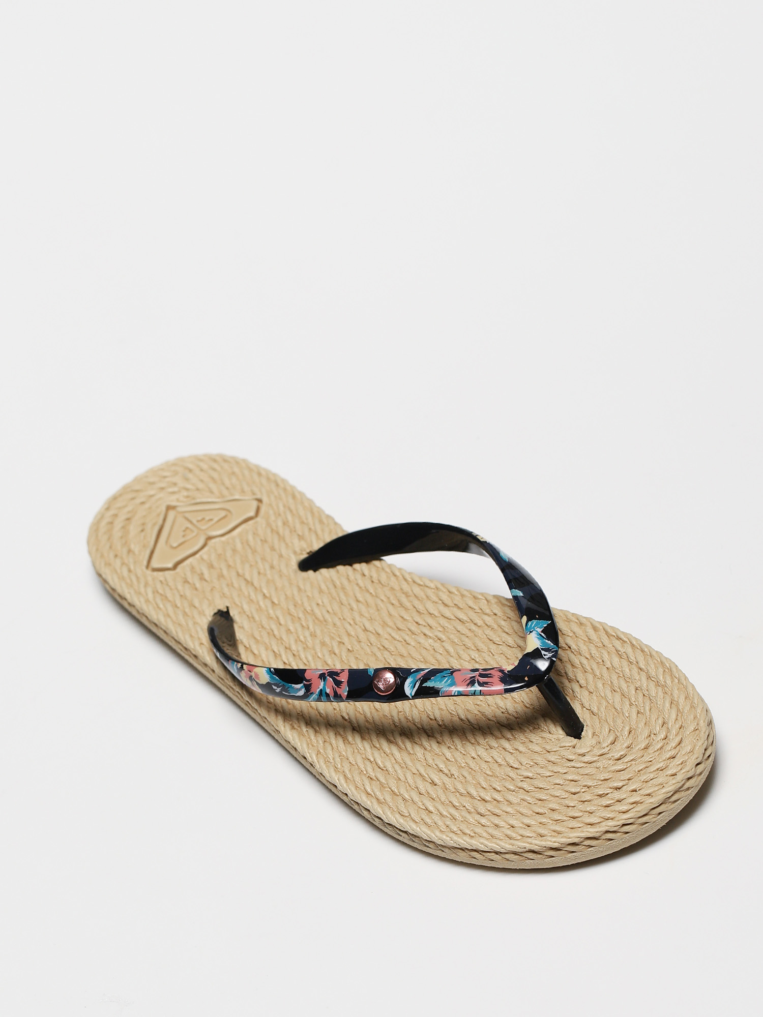 roxy black flip flops