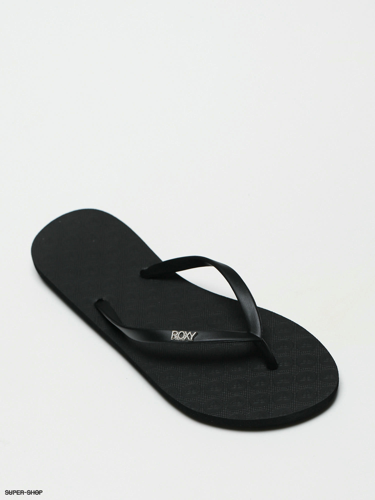 Roxy black sales flip flops