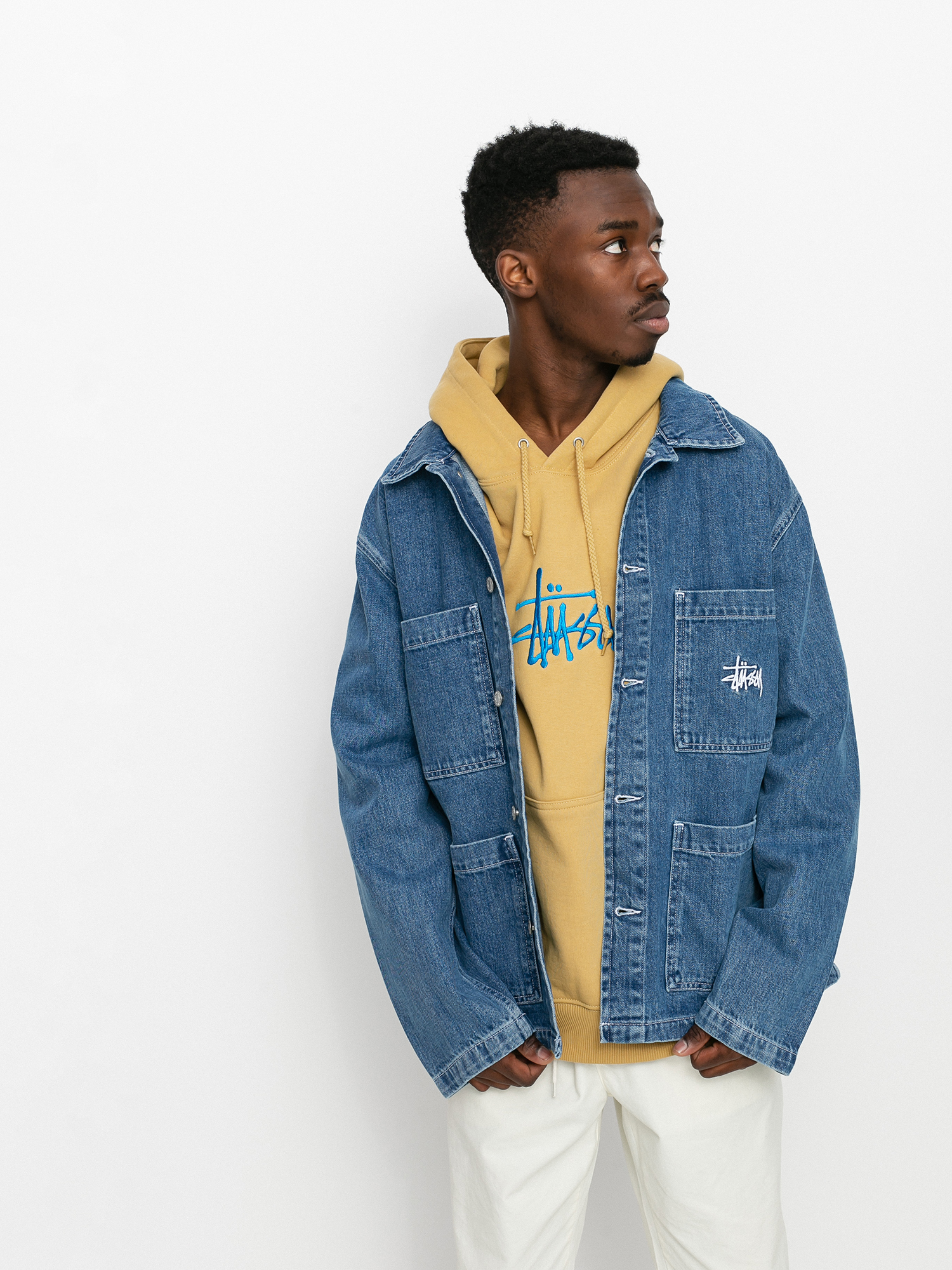 Stussy Denim Chore Jacket - blue (blue)