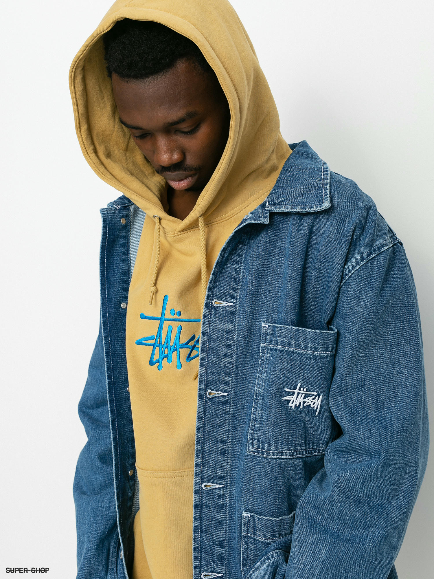 信用 STUSSY DENIM CHORE JACKET - linsar.com