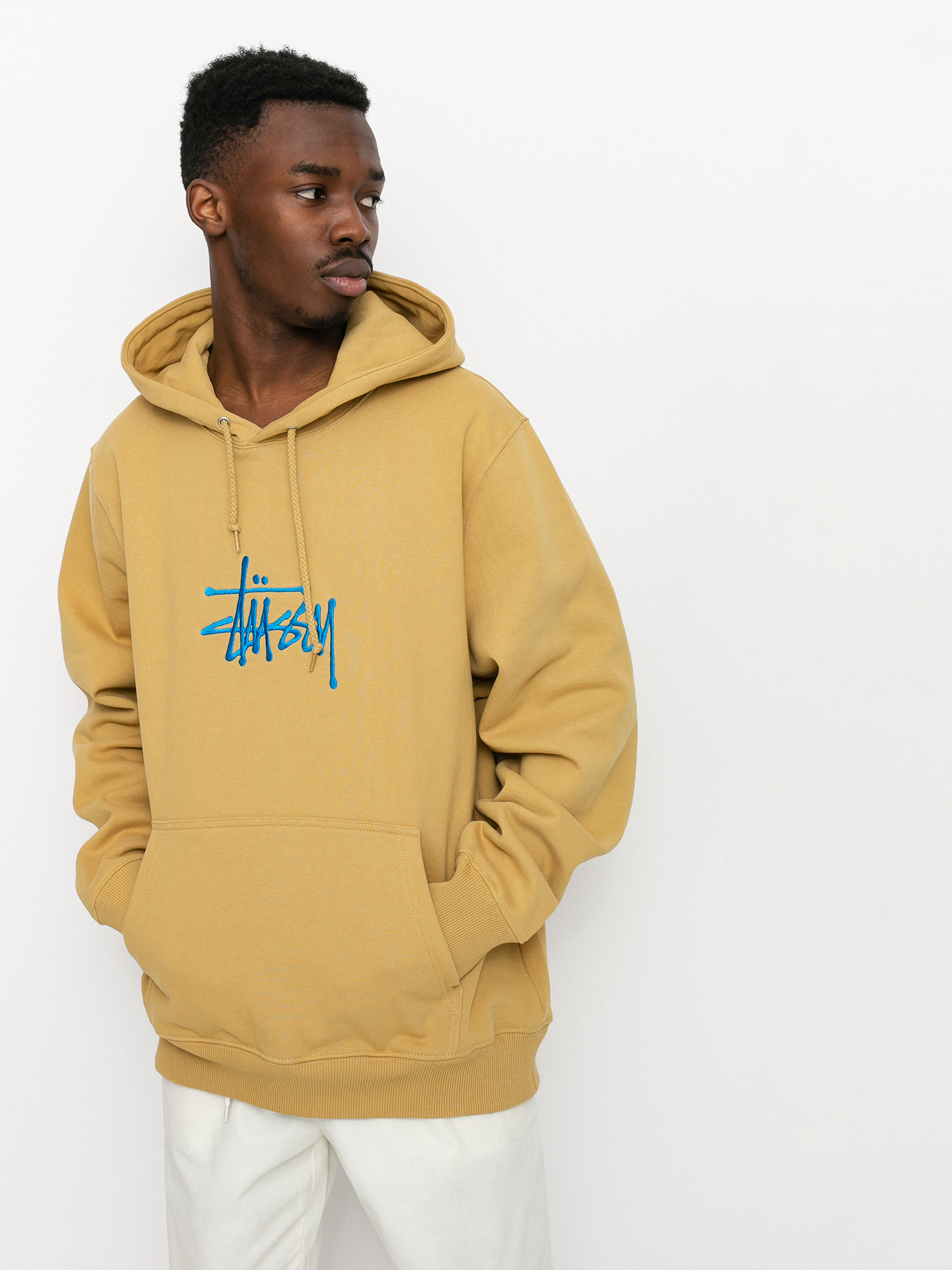 Stussy discount khaki hoodie