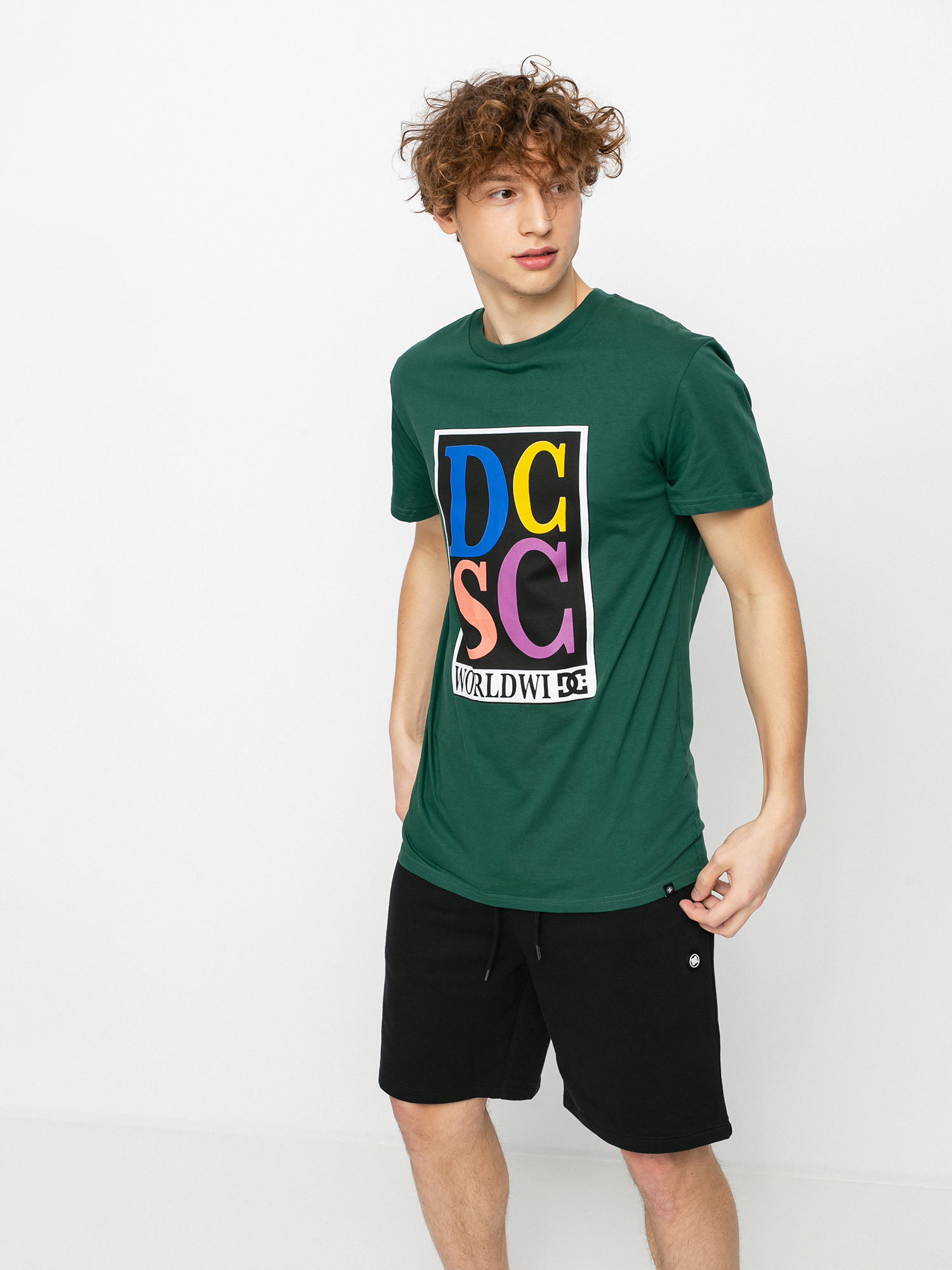 DC Big Caps T-shirt (dark green)