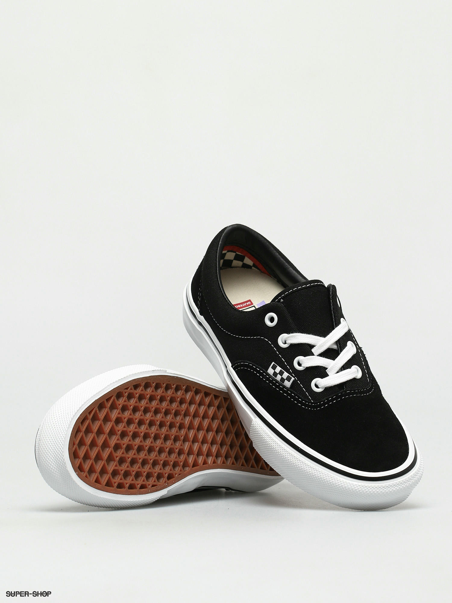 vans era skate shoes black