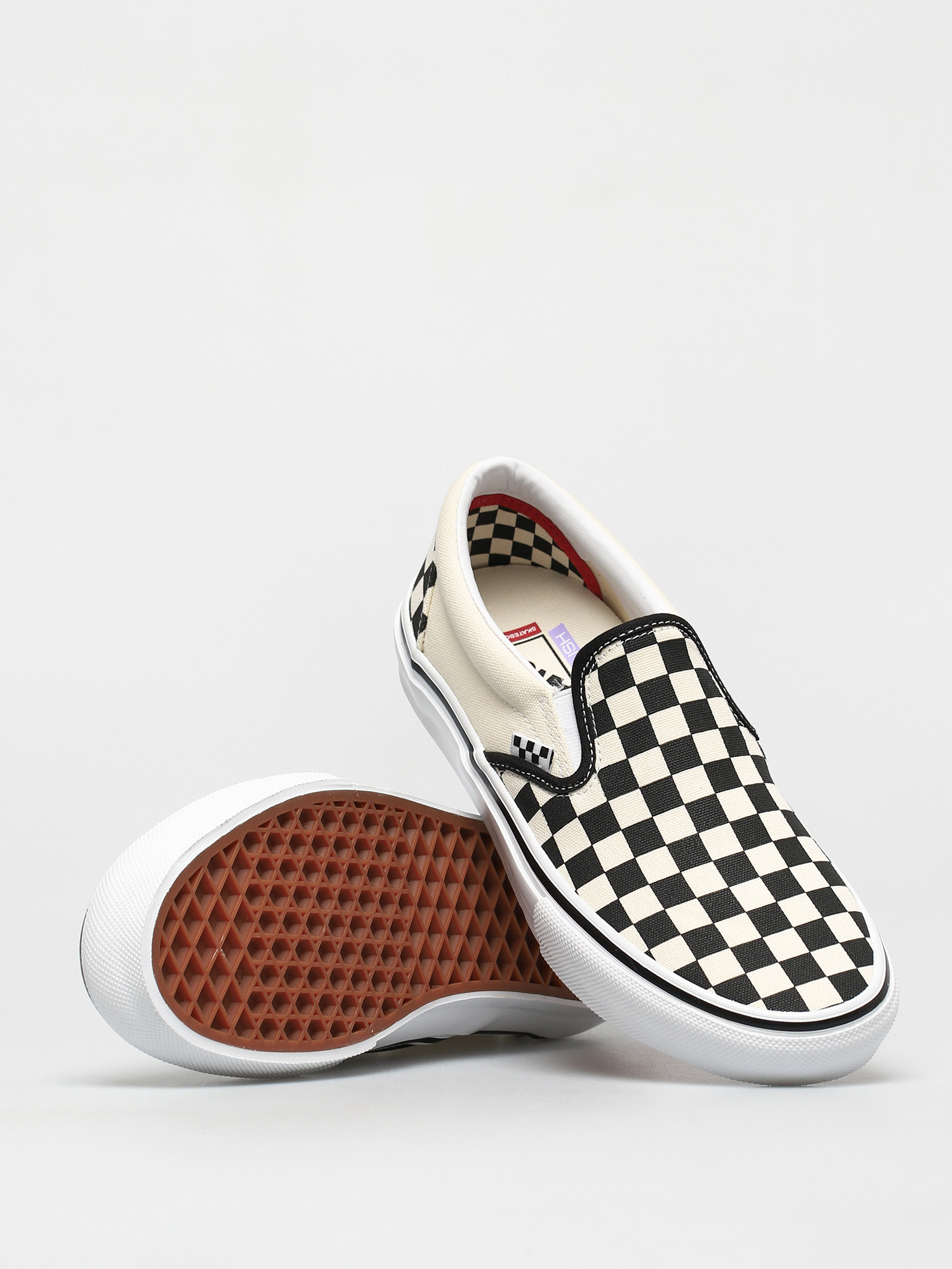 Vans Skate Slip On Schuhe (checkerboard black/off white)