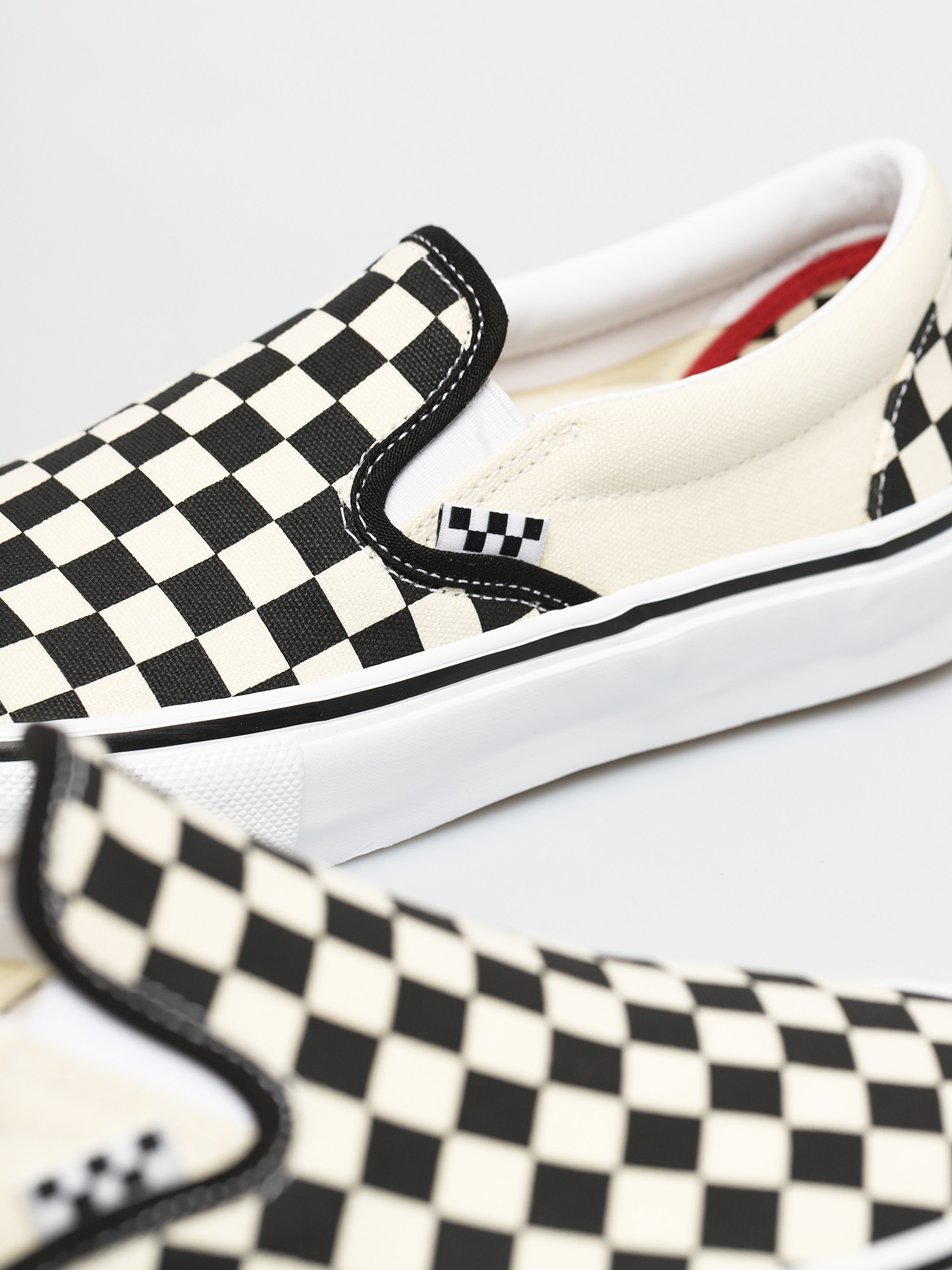 Vans Skate Slip On Schuhe (checkerboard black/off white)