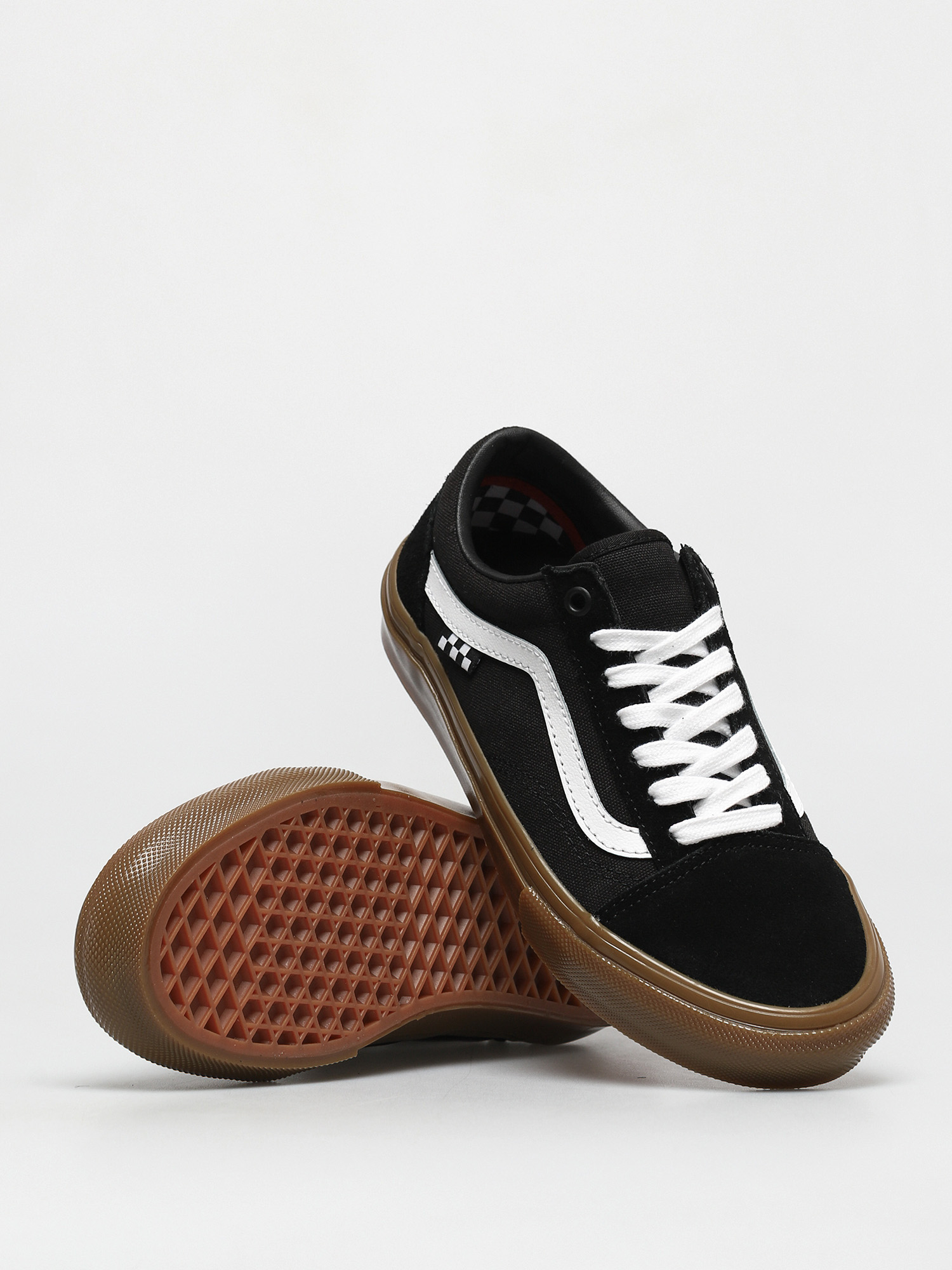 Vans old skool pro black sales and gum