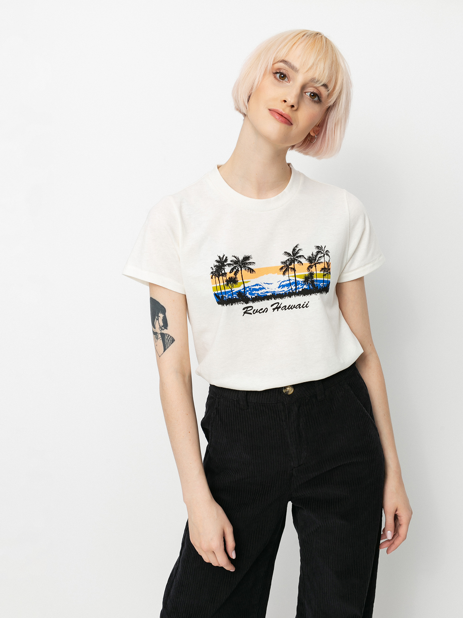 RVCA Rvca Hawaii T-shirt Wmn (vintage white)