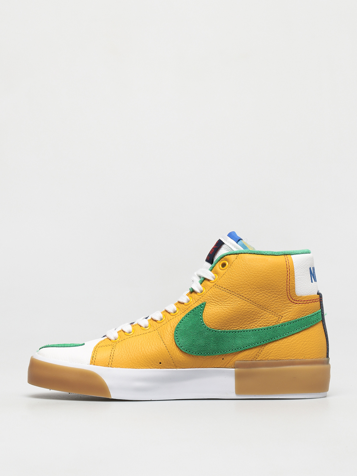 Nike Sb Zoom Blazer Mid Edge Shoes Safety Orange Lucky Green