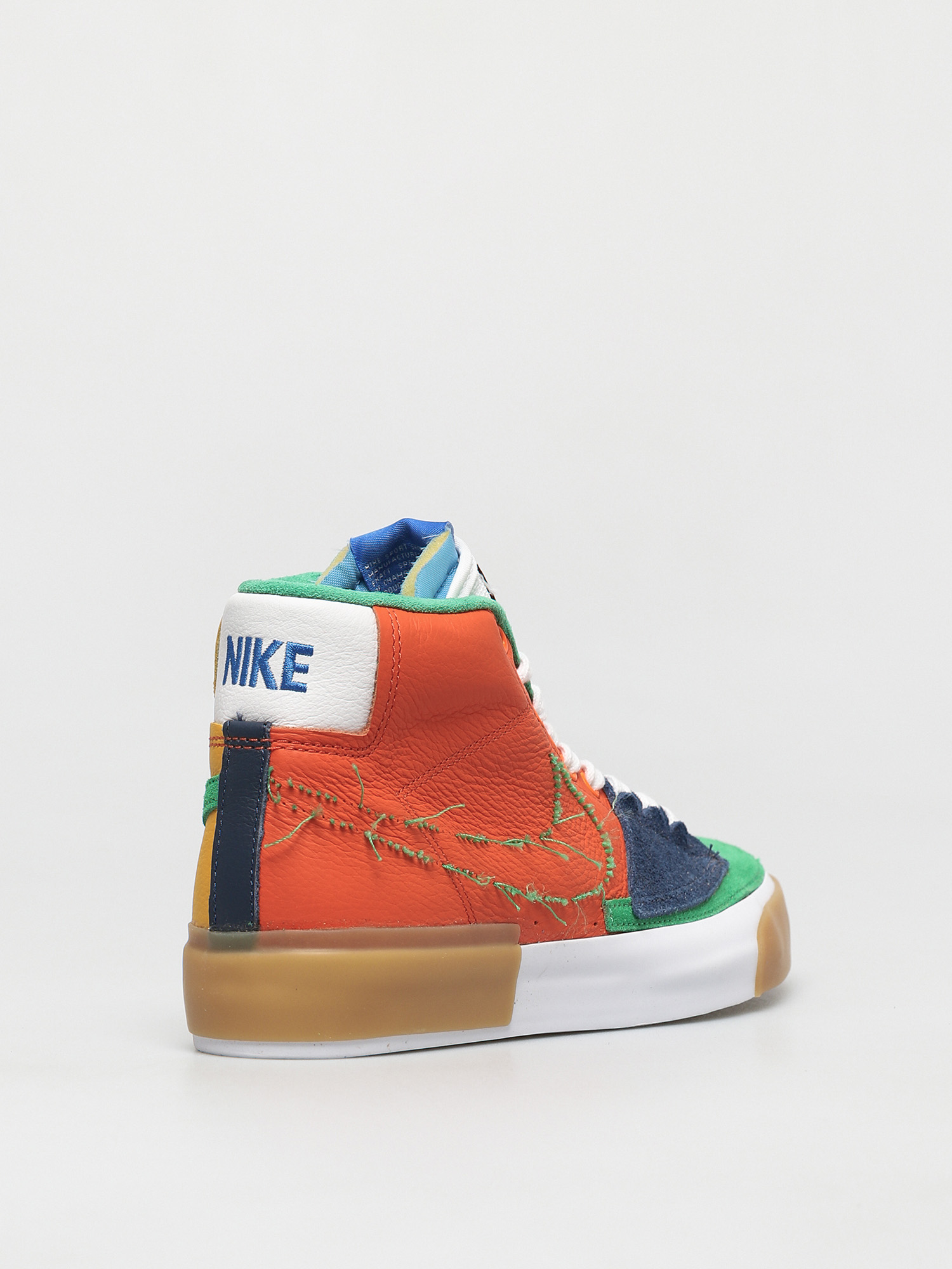 Nike Sb Zoom Blazer Mid Edge Shoes Safety Orange Lucky Green