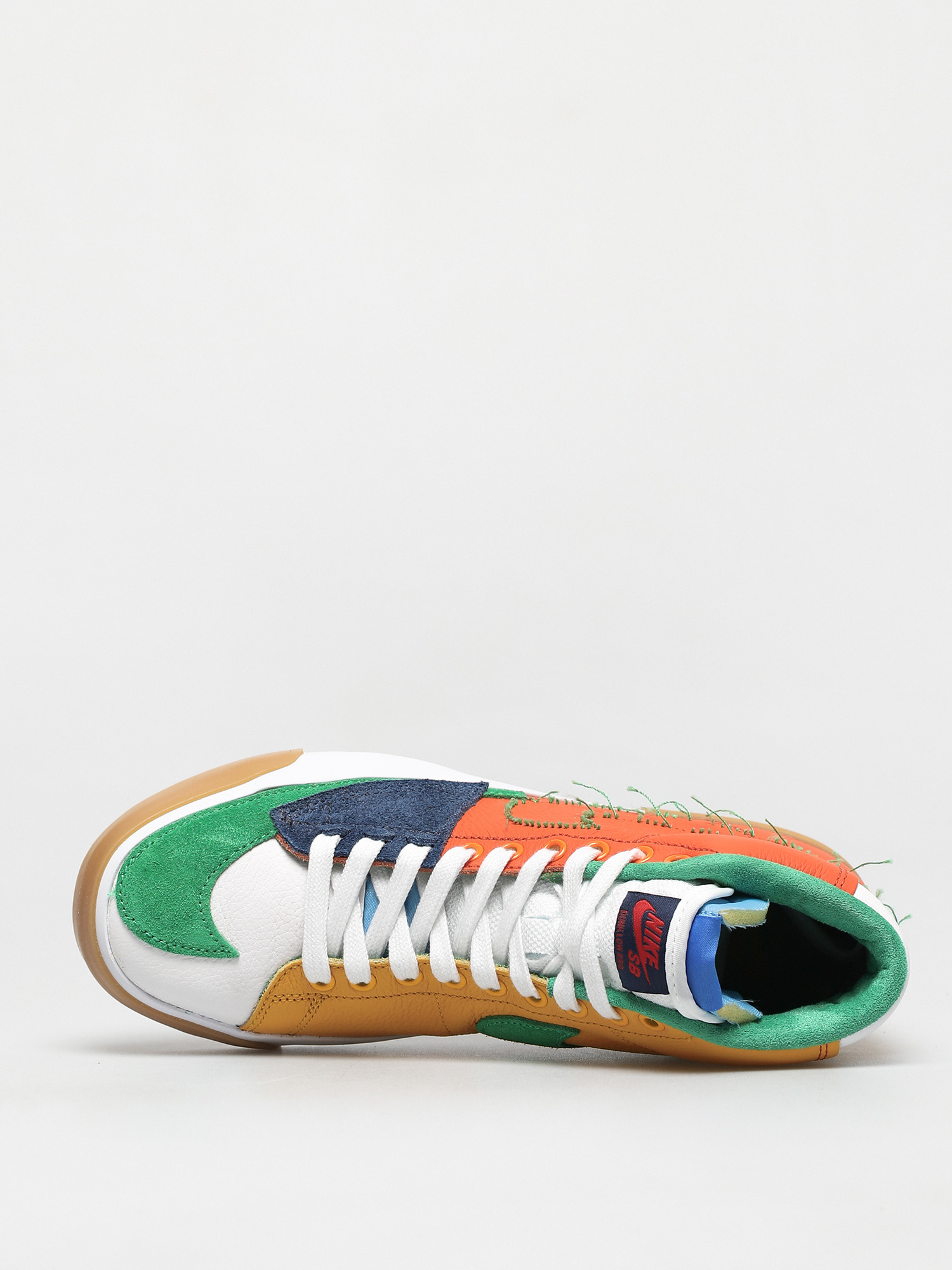 Nike SB Zoom Blazer Mid Edge Shoes (safety orange/lucky green)