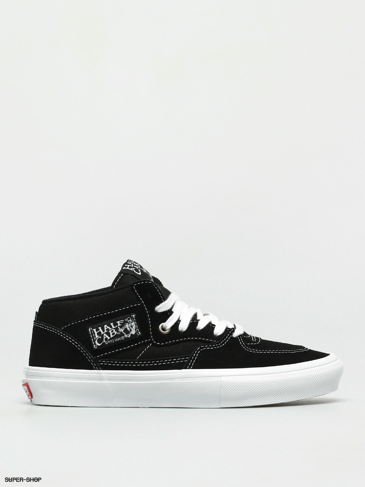 vans skate half cab white