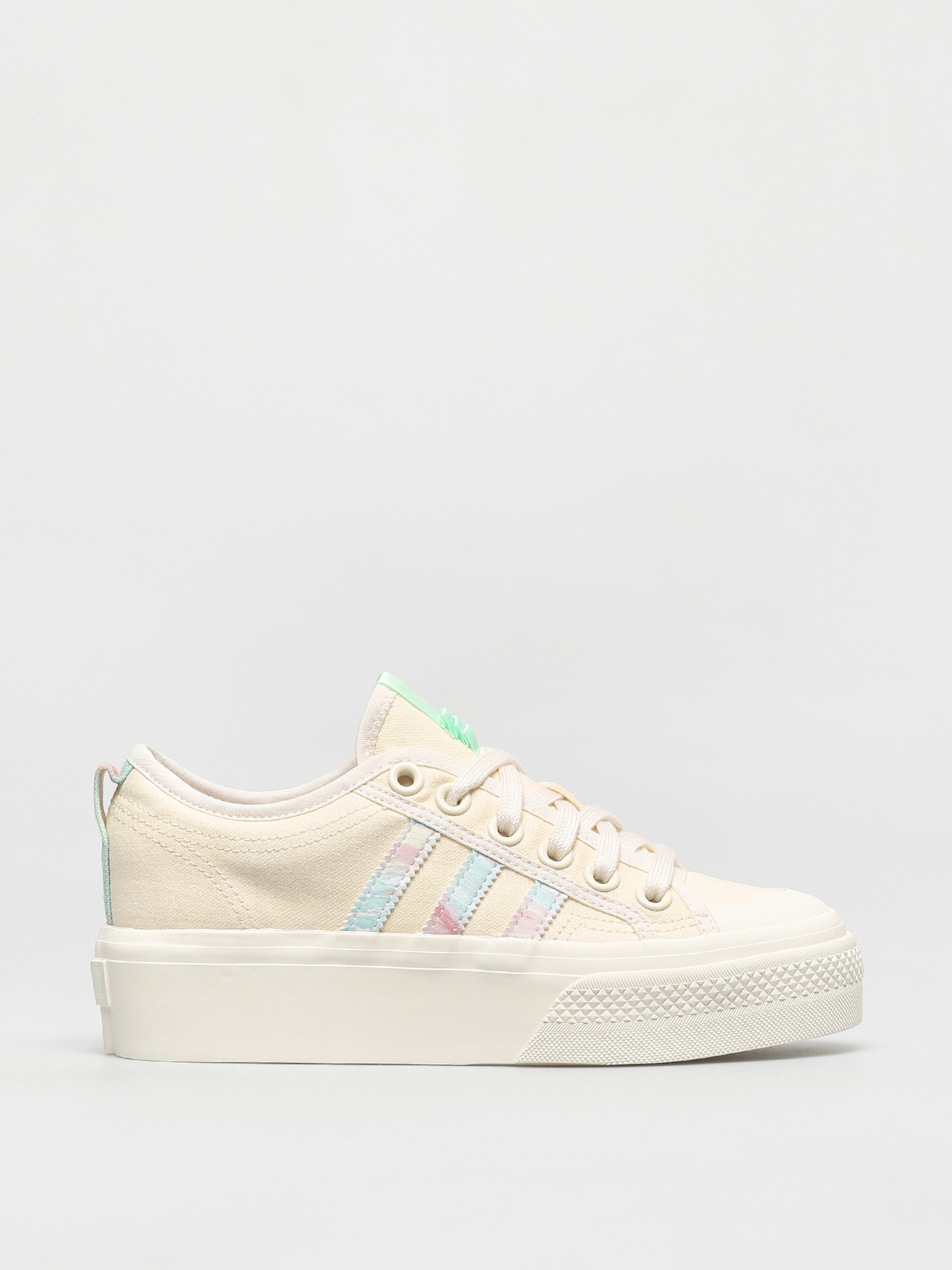 adidas Originals Nizza Platform Shoes Wmn (cwhite/cwhite/frogrn)