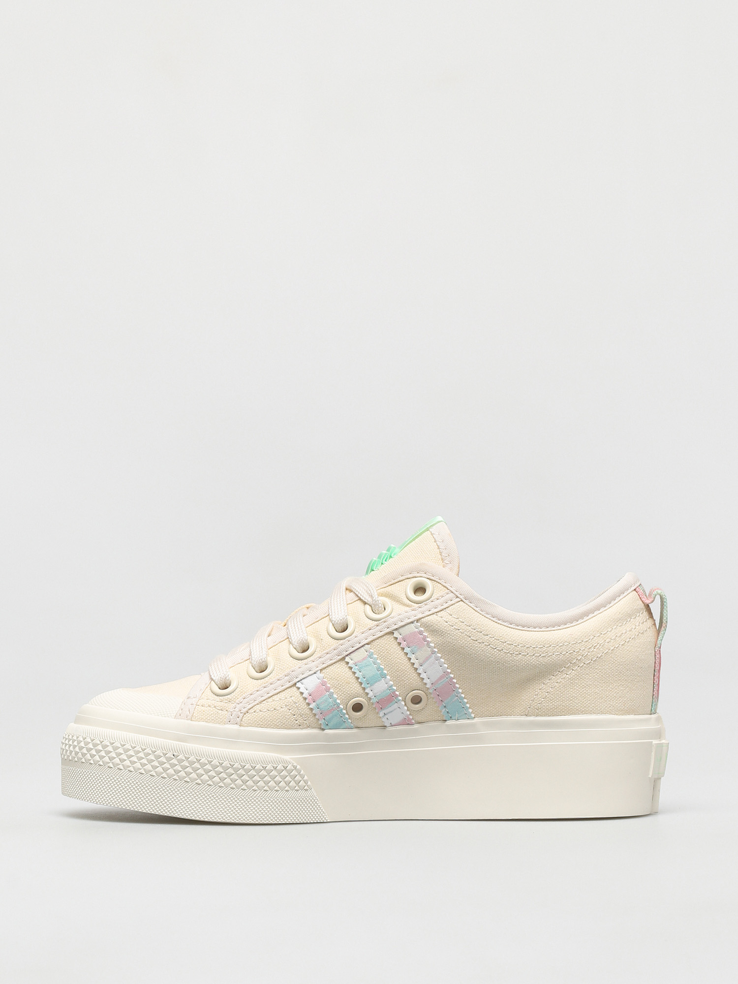 adidas Originals Nizza Platform Schuhe Wmn (cwhite/cwhite/frogrn)