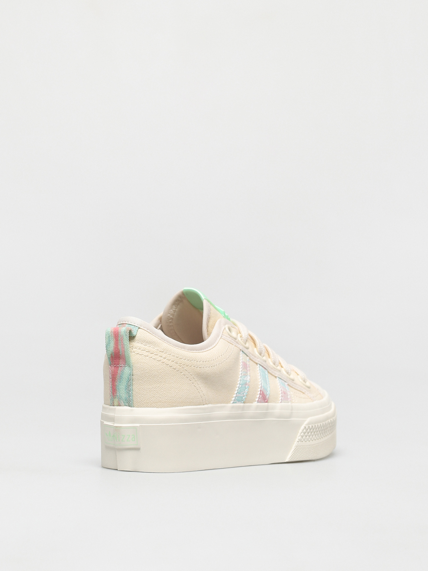 adidas Originals Nizza Platform Schuhe Wmn (cwhite/cwhite/frogrn)