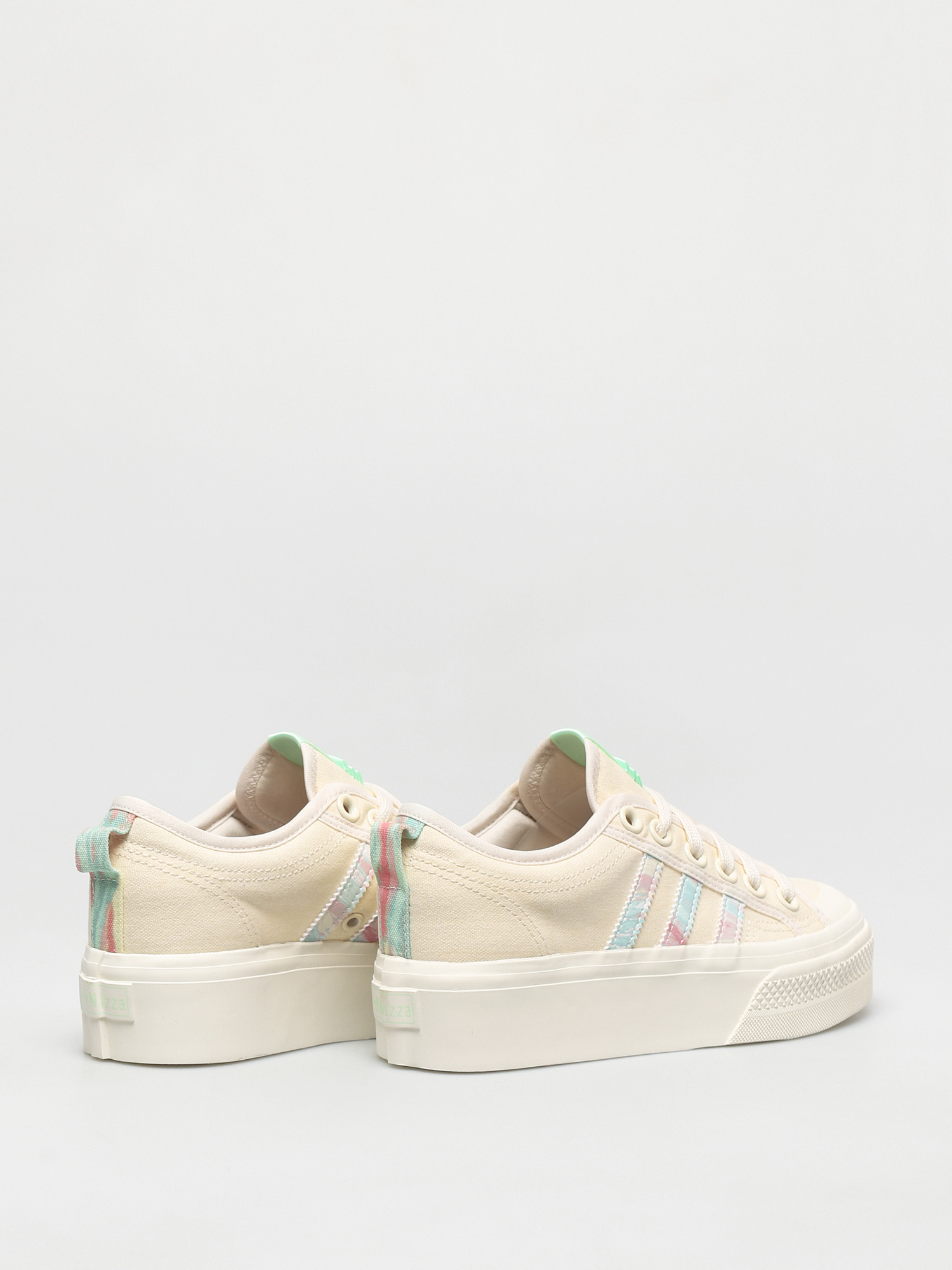 adidas Originals Nizza Platform Schuhe Wmn (cwhite/cwhite/frogrn)