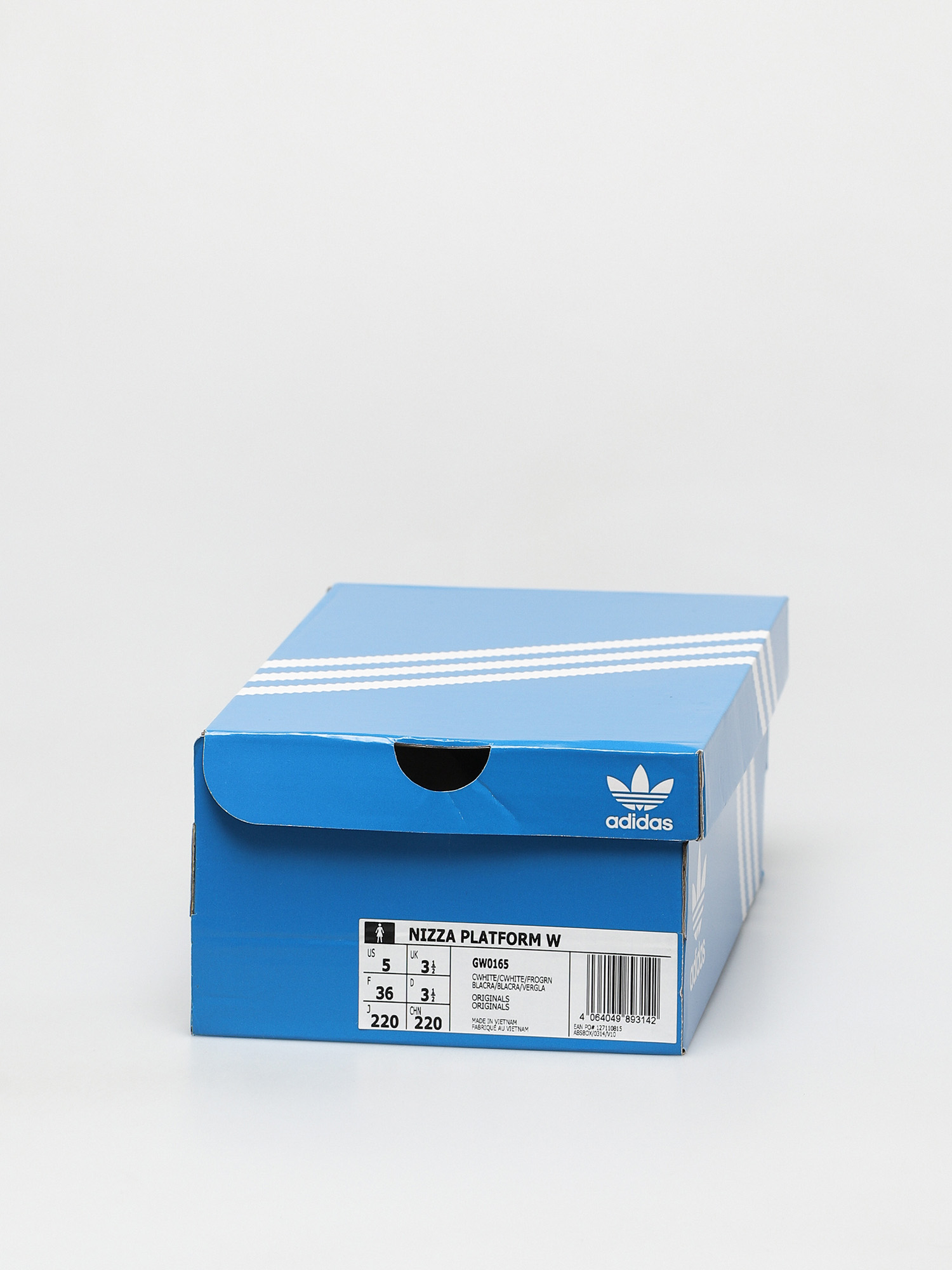 adidas Originals Nizza Platform Shoes Wmn (cwhite/cwhite/frogrn)