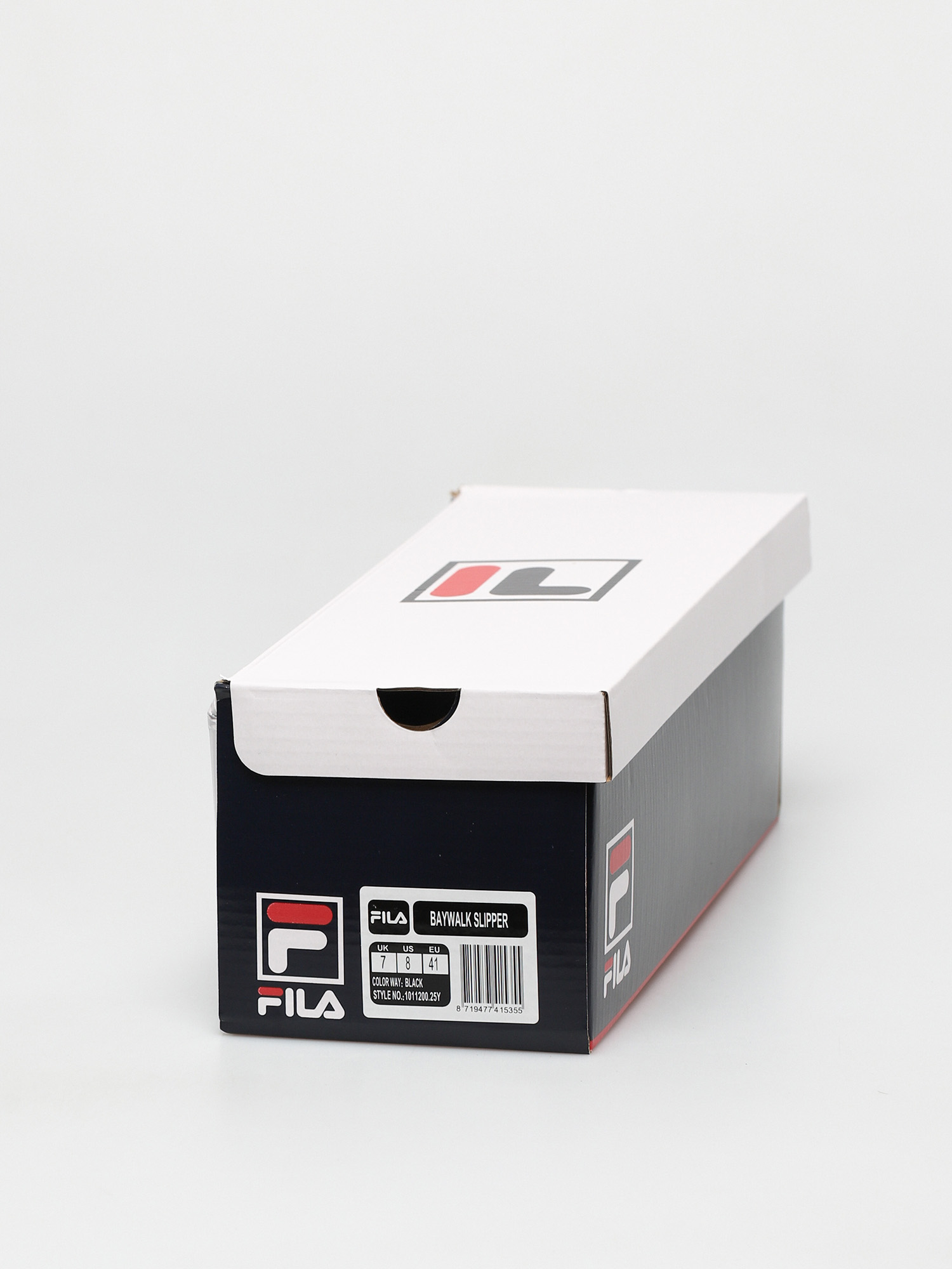 fila flip flops black