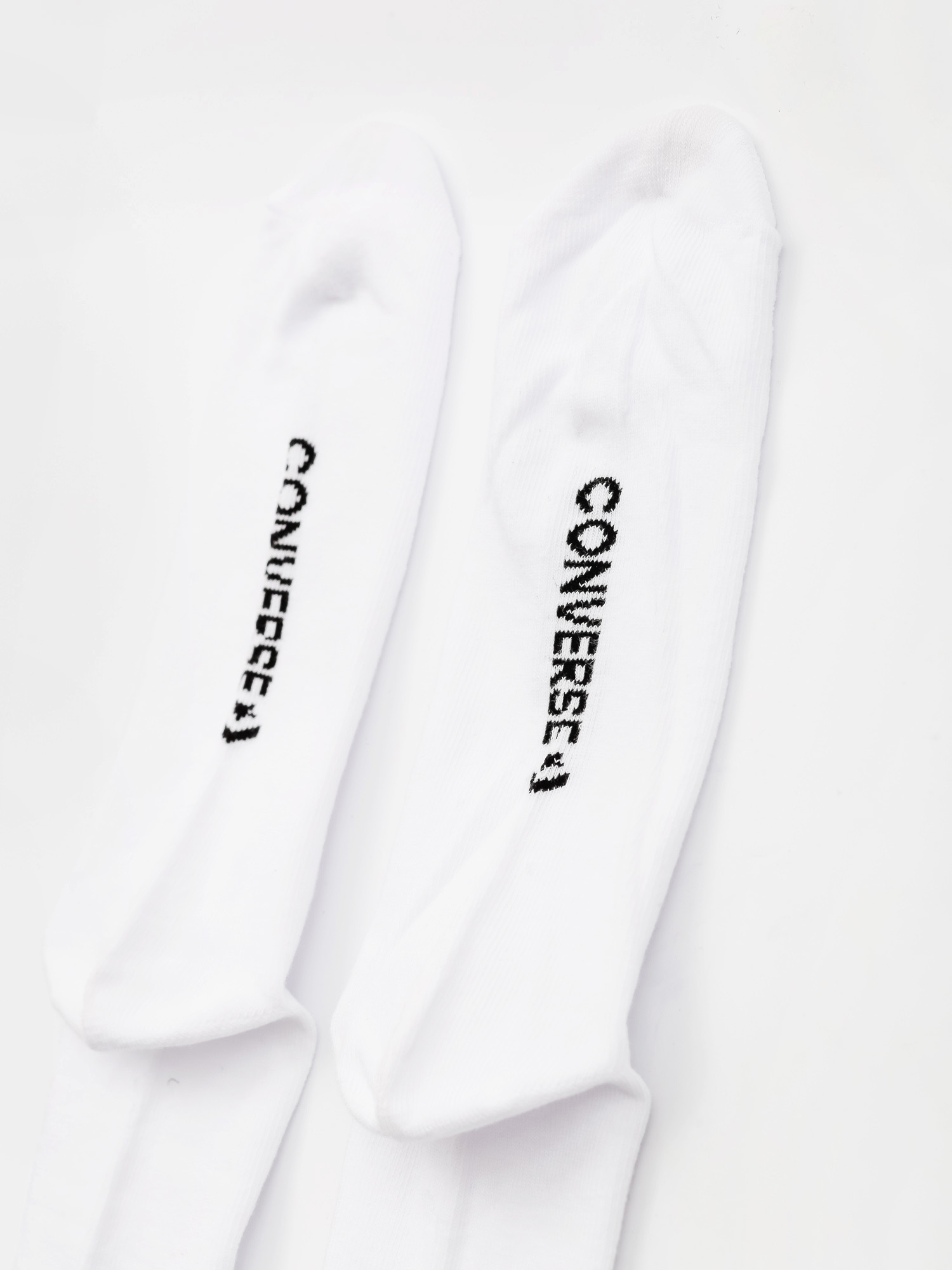 Converse 2Pk All Star Double Stripe Crew Socken (white/black)