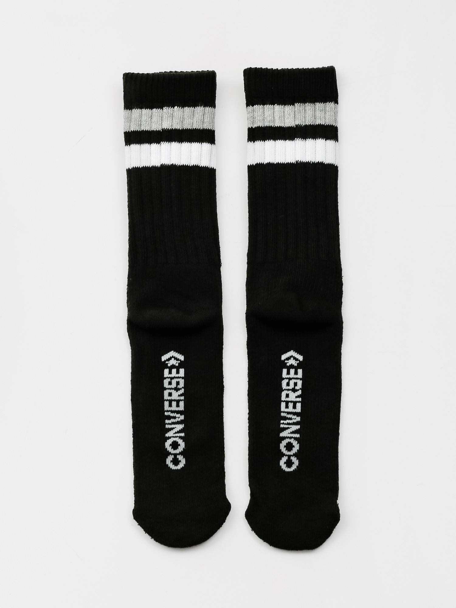 Converse 2Pk Crew 360 Chuck Patch Socks (white/black) Converse 2Pk Crew 360 Chuck Patch Socks (white/black)