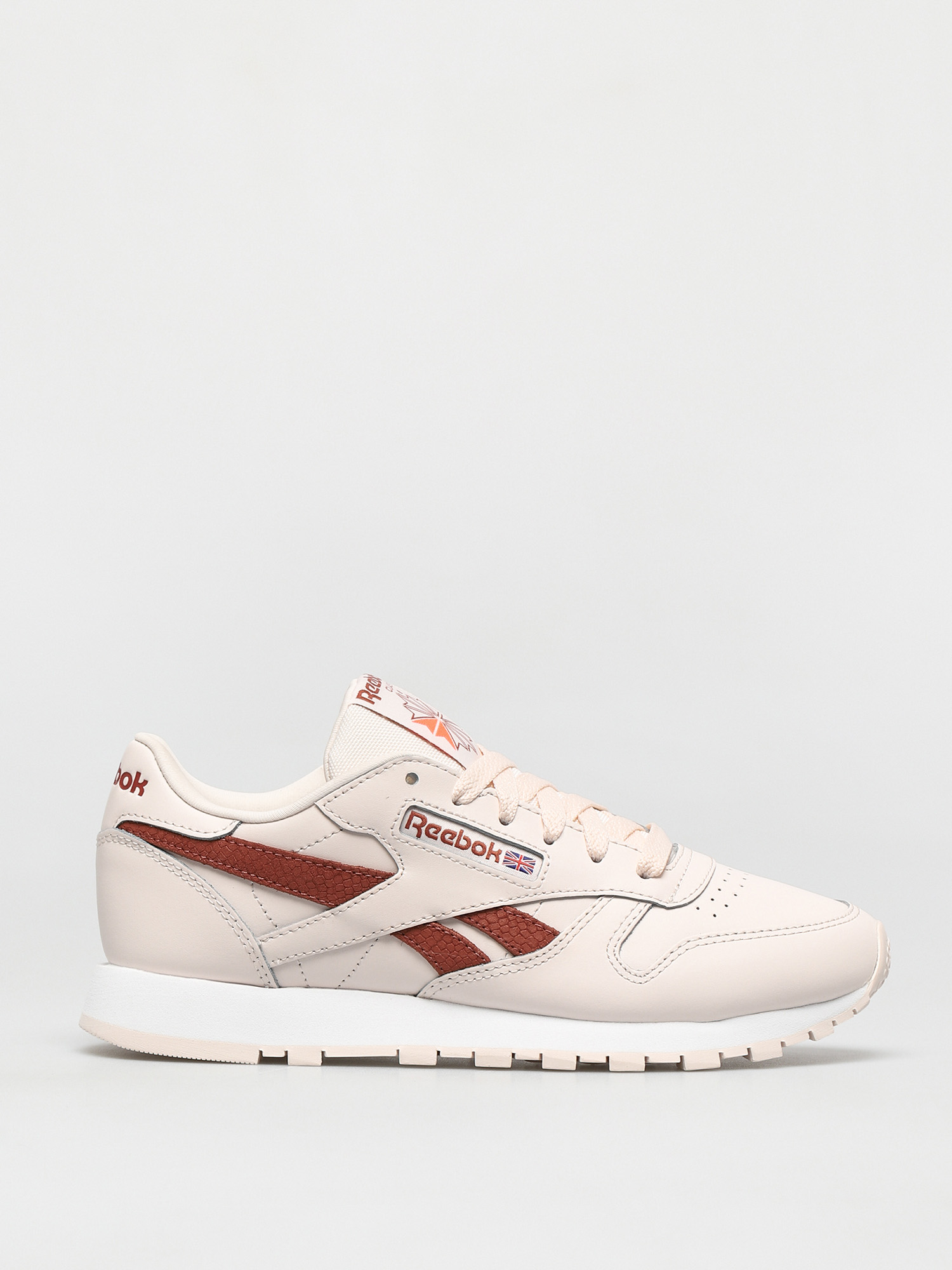 Reebok Cl Lthr Shoes Wmn Cerpnk White Bakear