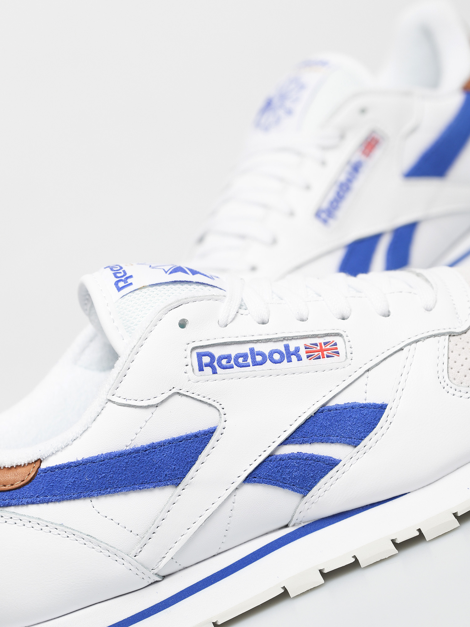 Reebok Cl Lthr Shoes White Coublu Morfog