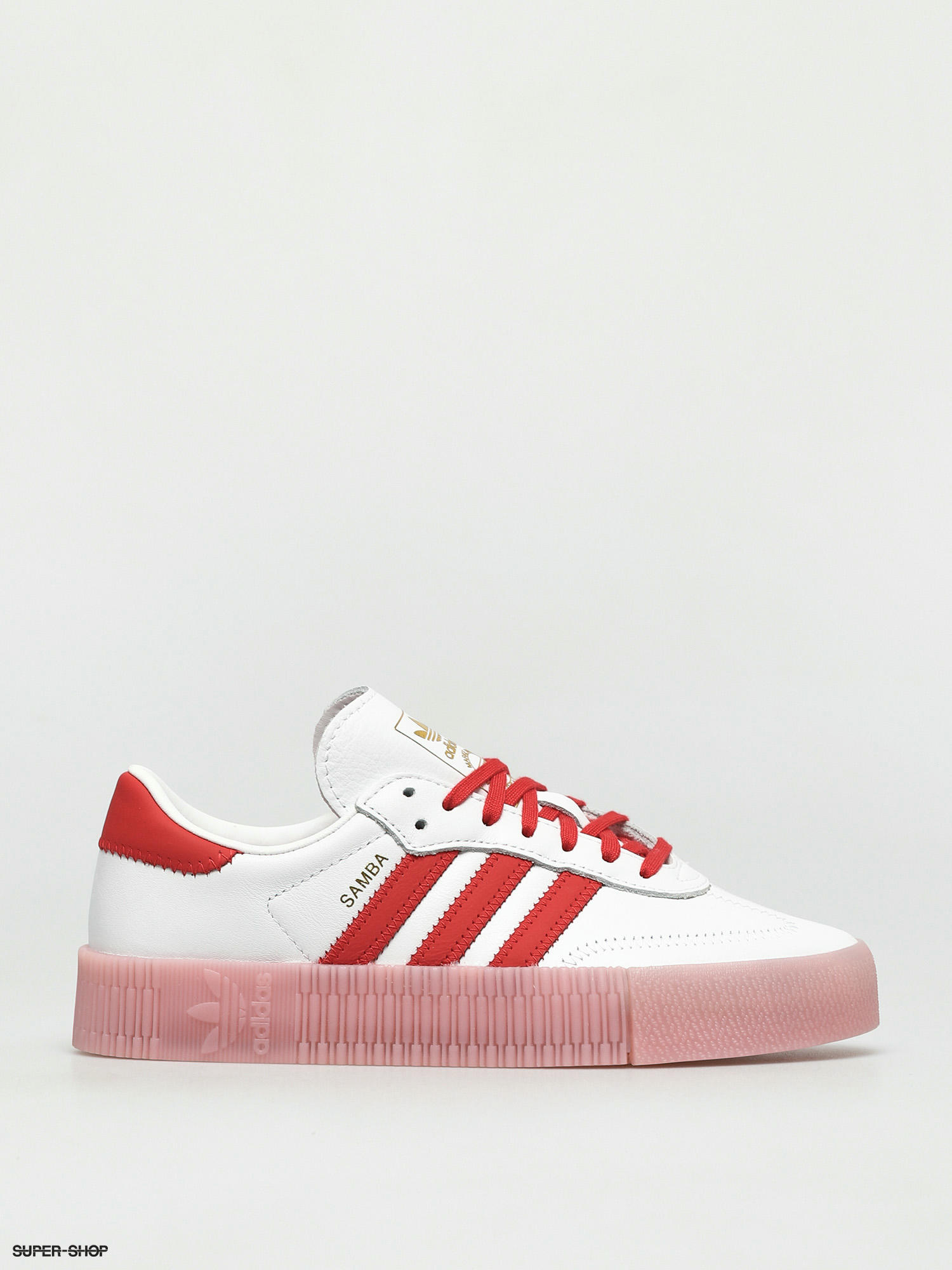 Adidas Originals Sambarose Shoes Wmn Ftwwht Vivred Trupnk