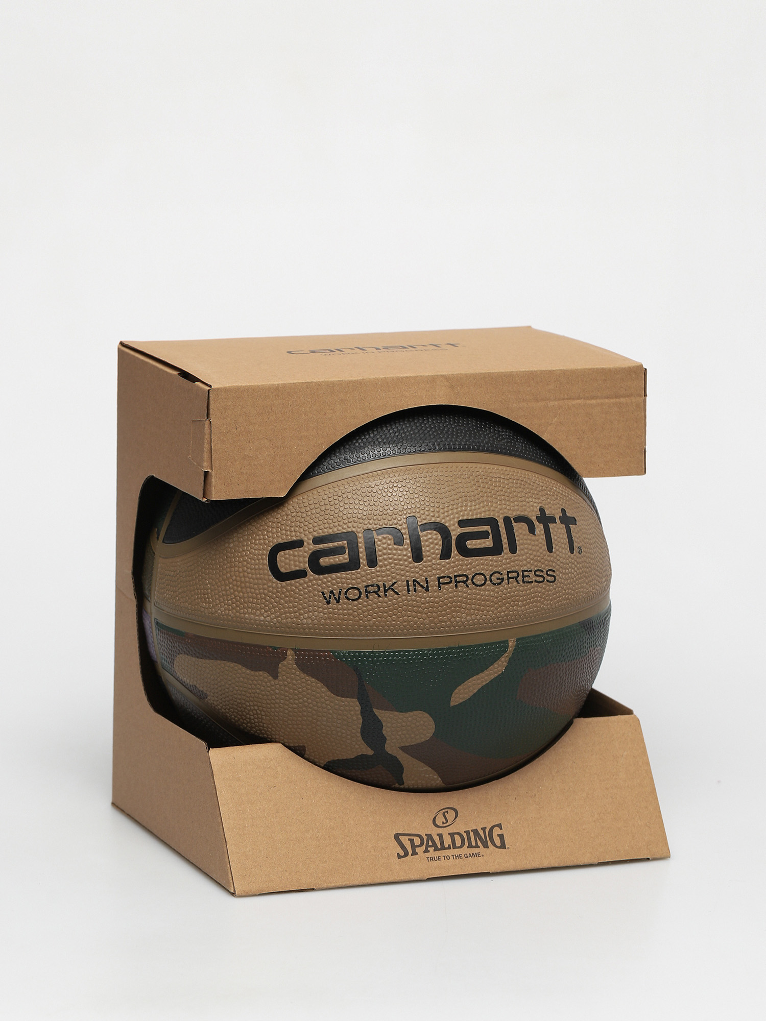 Carhartt WIP X Spalding Valiant (camo laurel black air force grey leather)