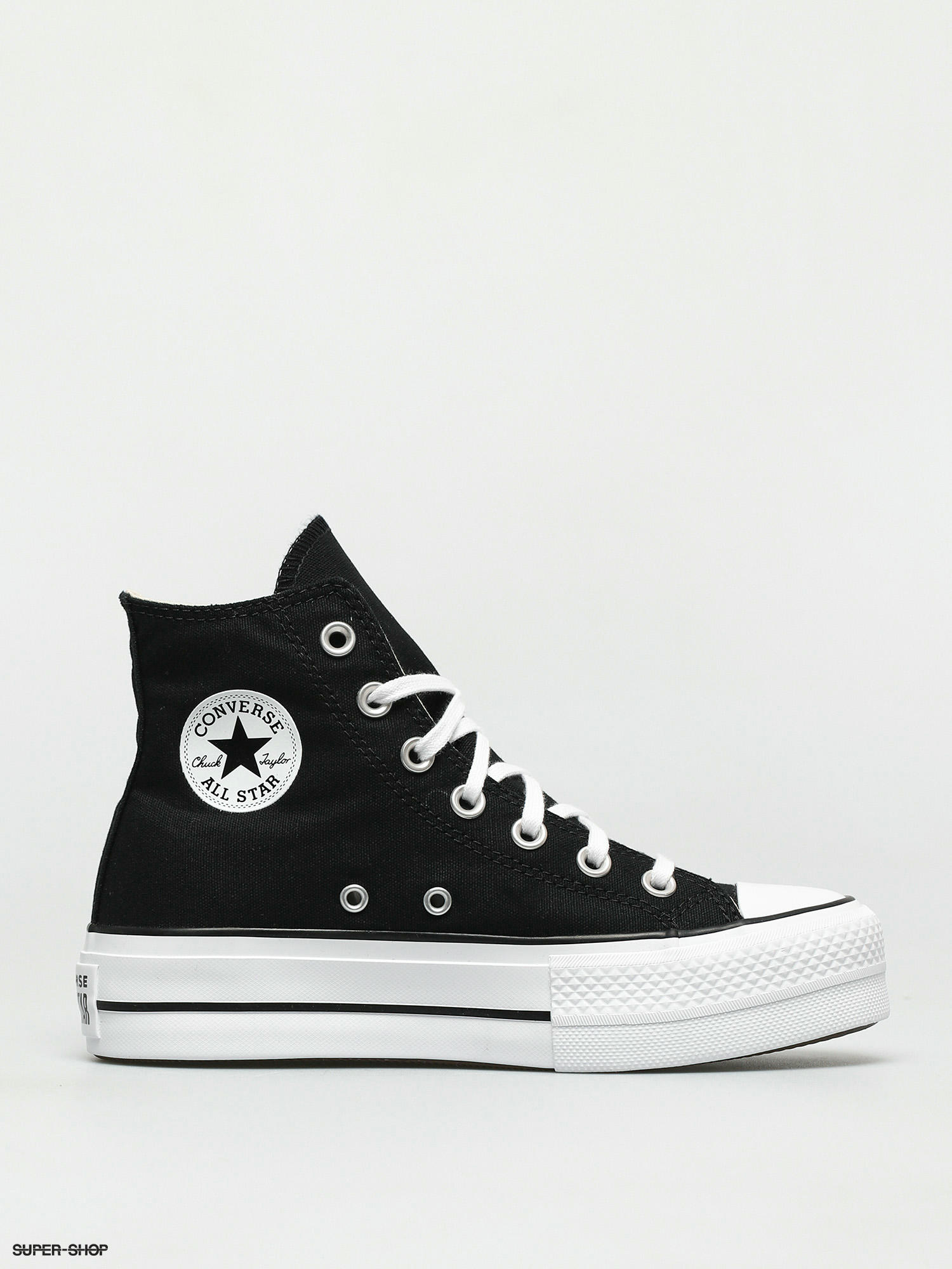 Black converse high tops all black online