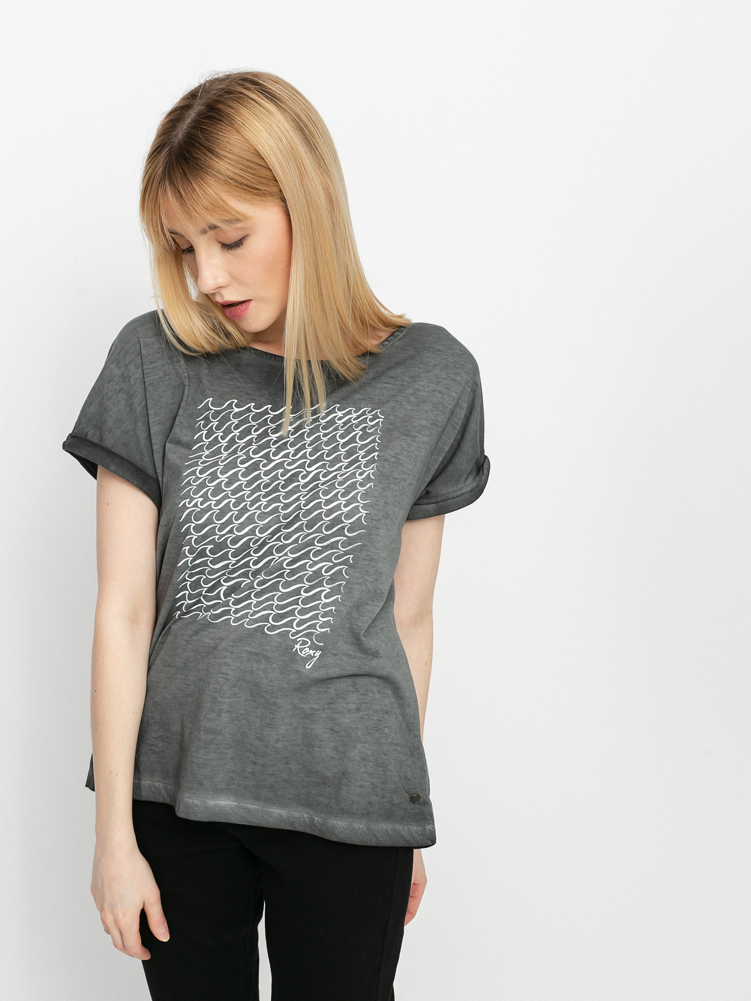 Roxy Summertime Happiness T-shirt Wmn (anthracite)