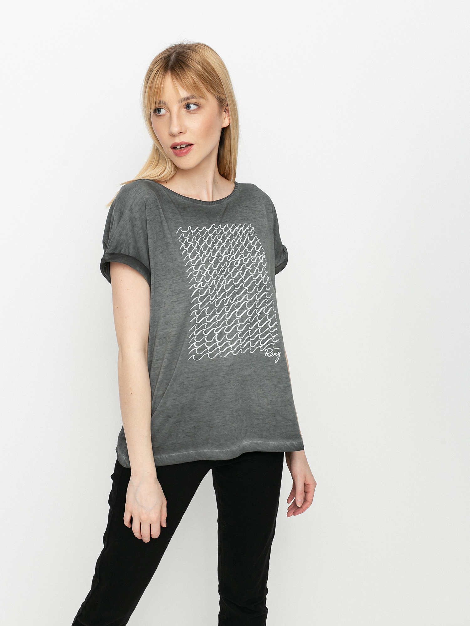 Roxy Summertime Happiness T-shirt Wmn (anthracite)