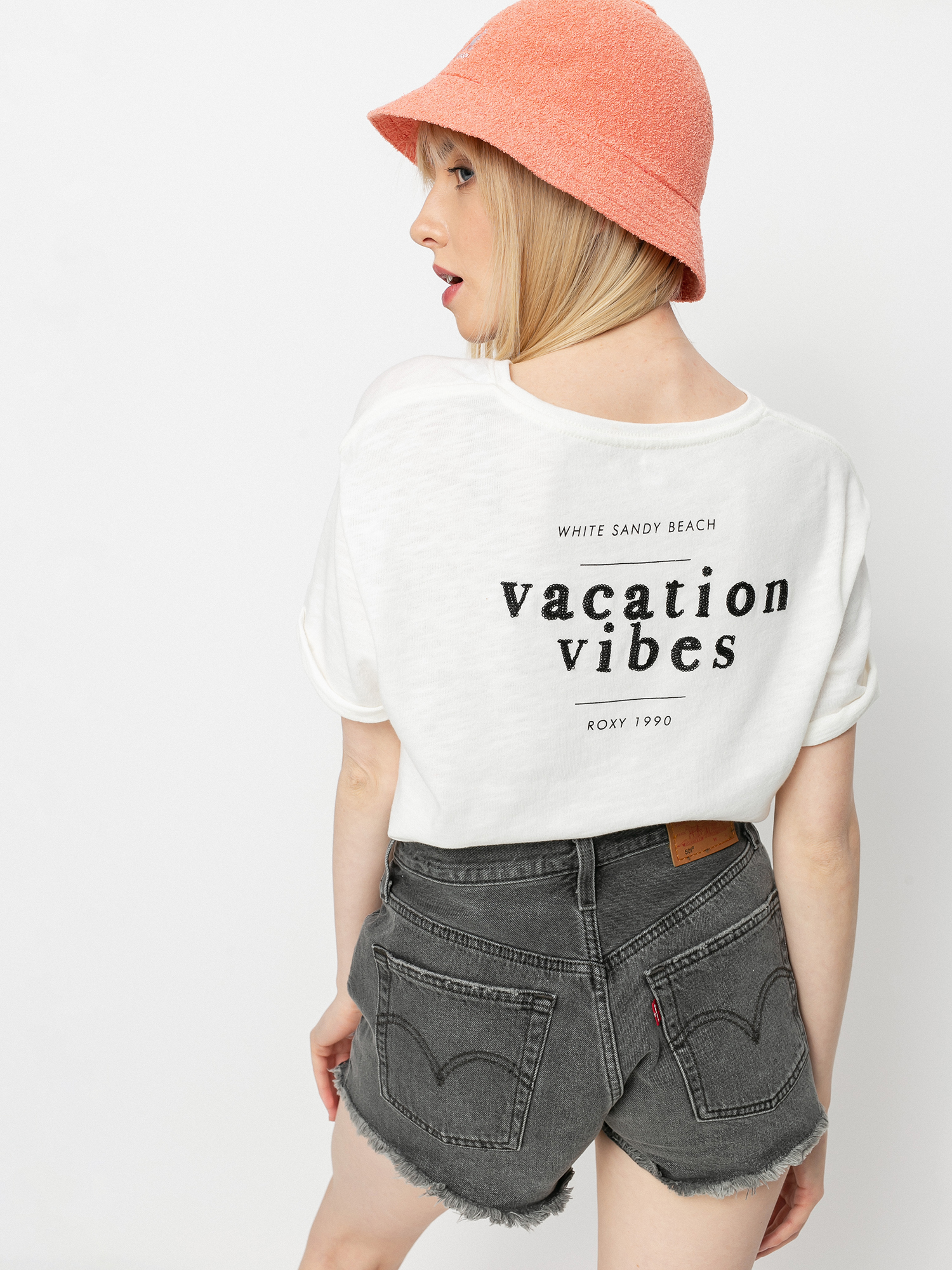 Roxy Follow Me To The Beach C T-shirt Wmn (snow white)