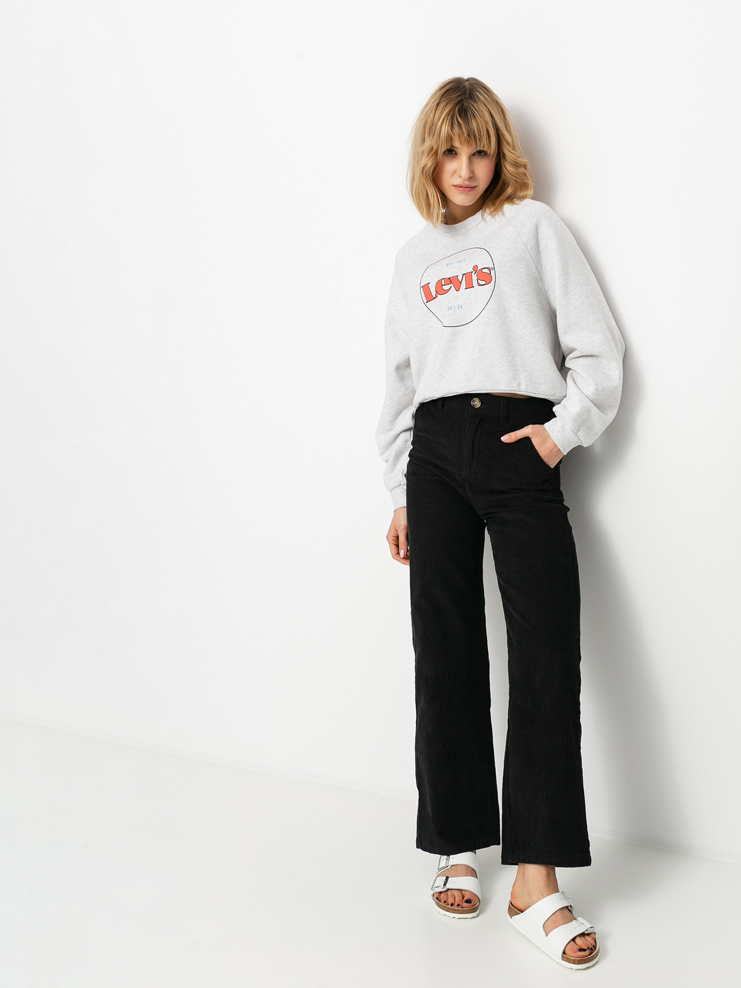SWEATER-CIRCLE LOGO, L/S, BURGUNDY