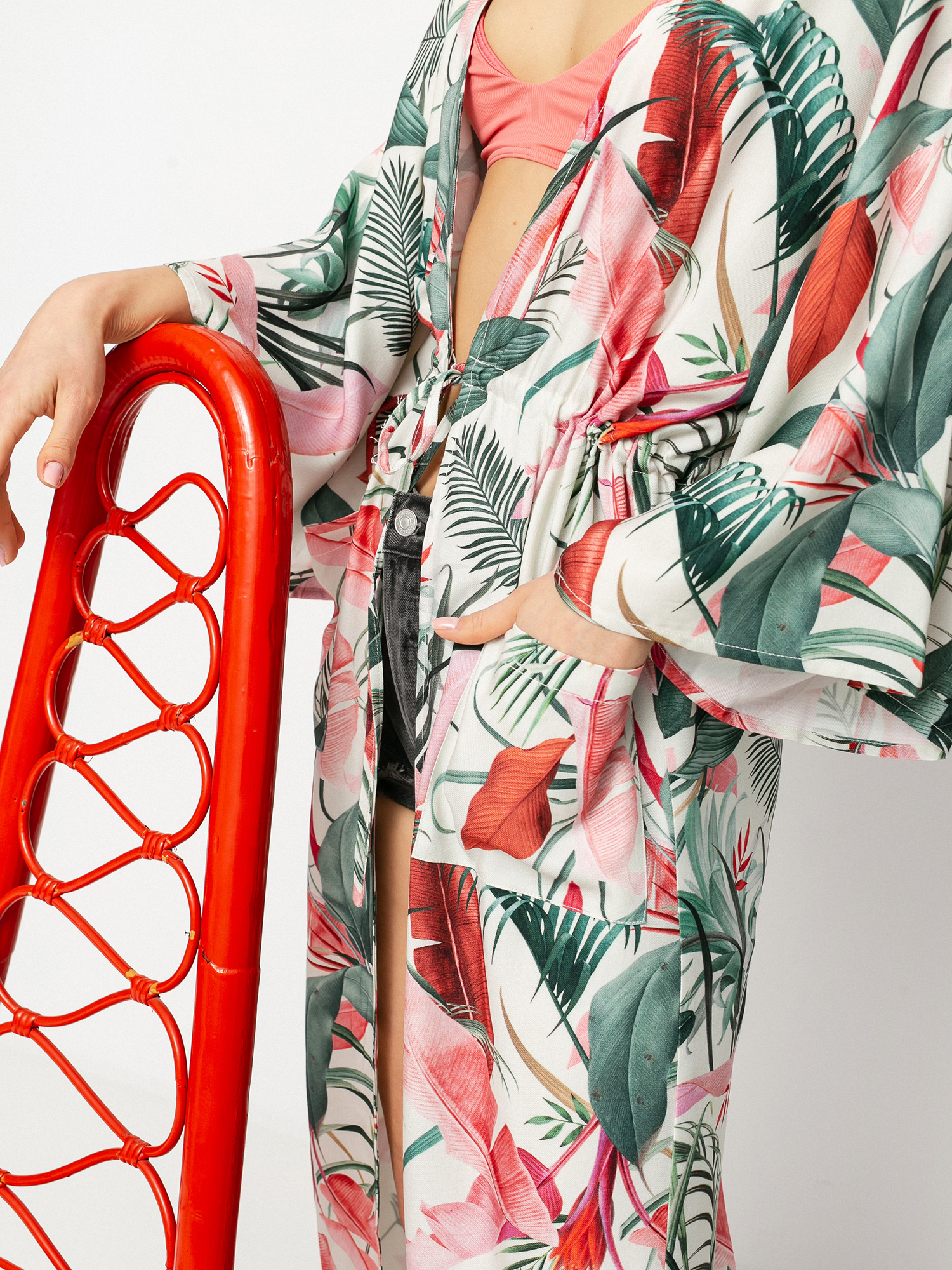 Femi Stories Kimono Colar Dress Wmn (mwp)