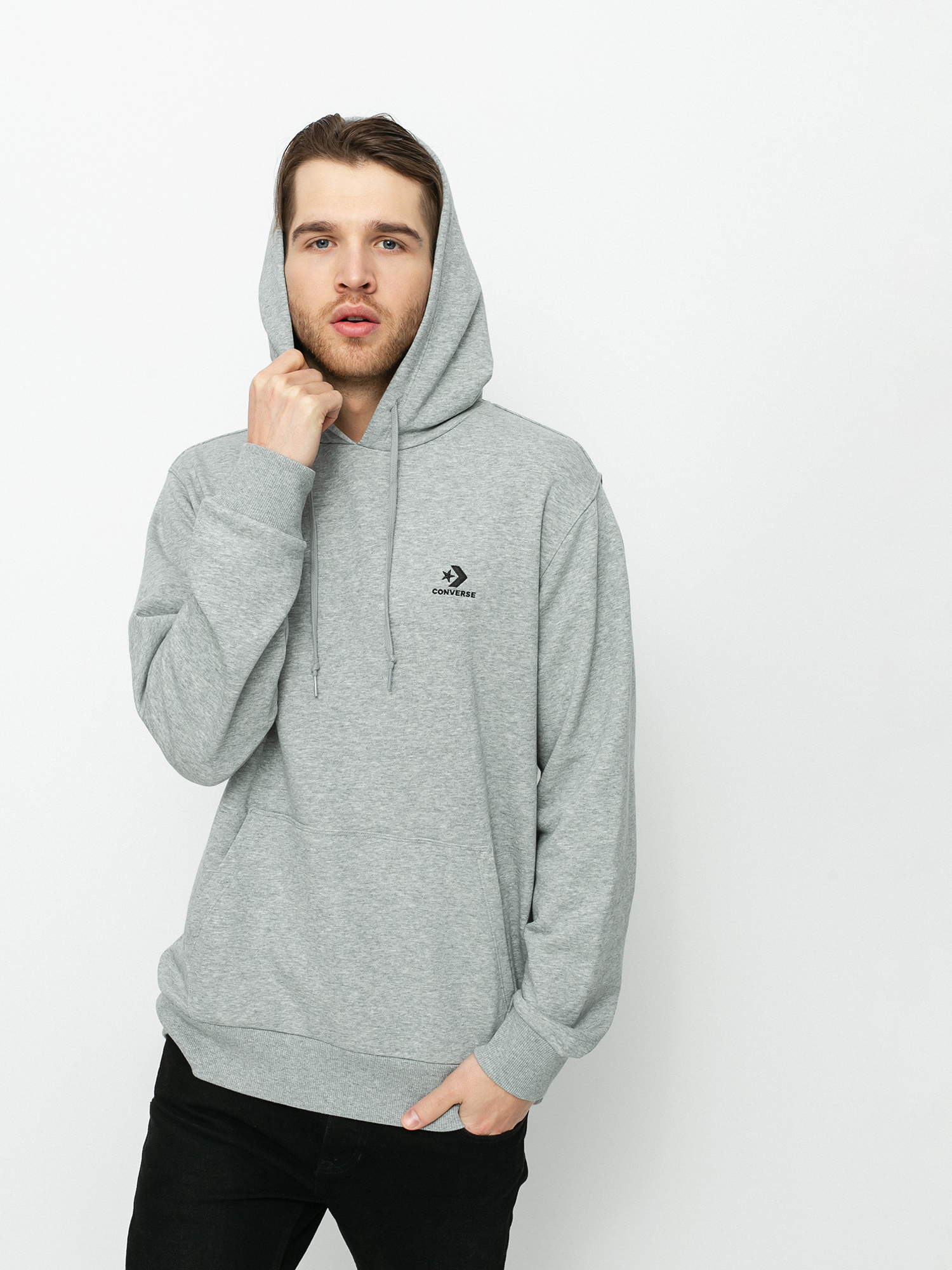 Converse Emb Star Chevron Ft HD Hoodie - grey (vgh)