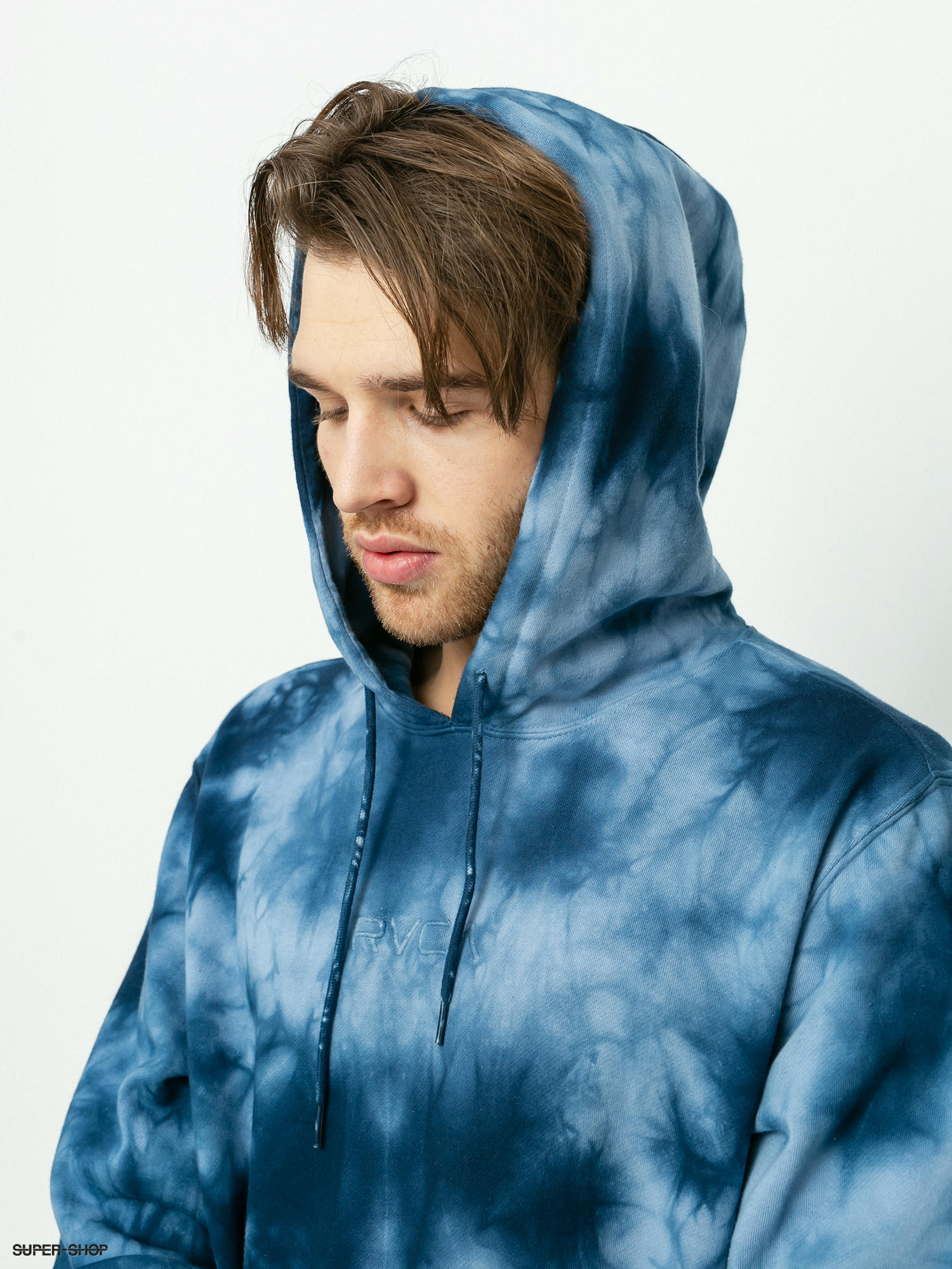 RVCA Cobra Tour Hoodie Pullover Brown Tie Dye - Billion Creation