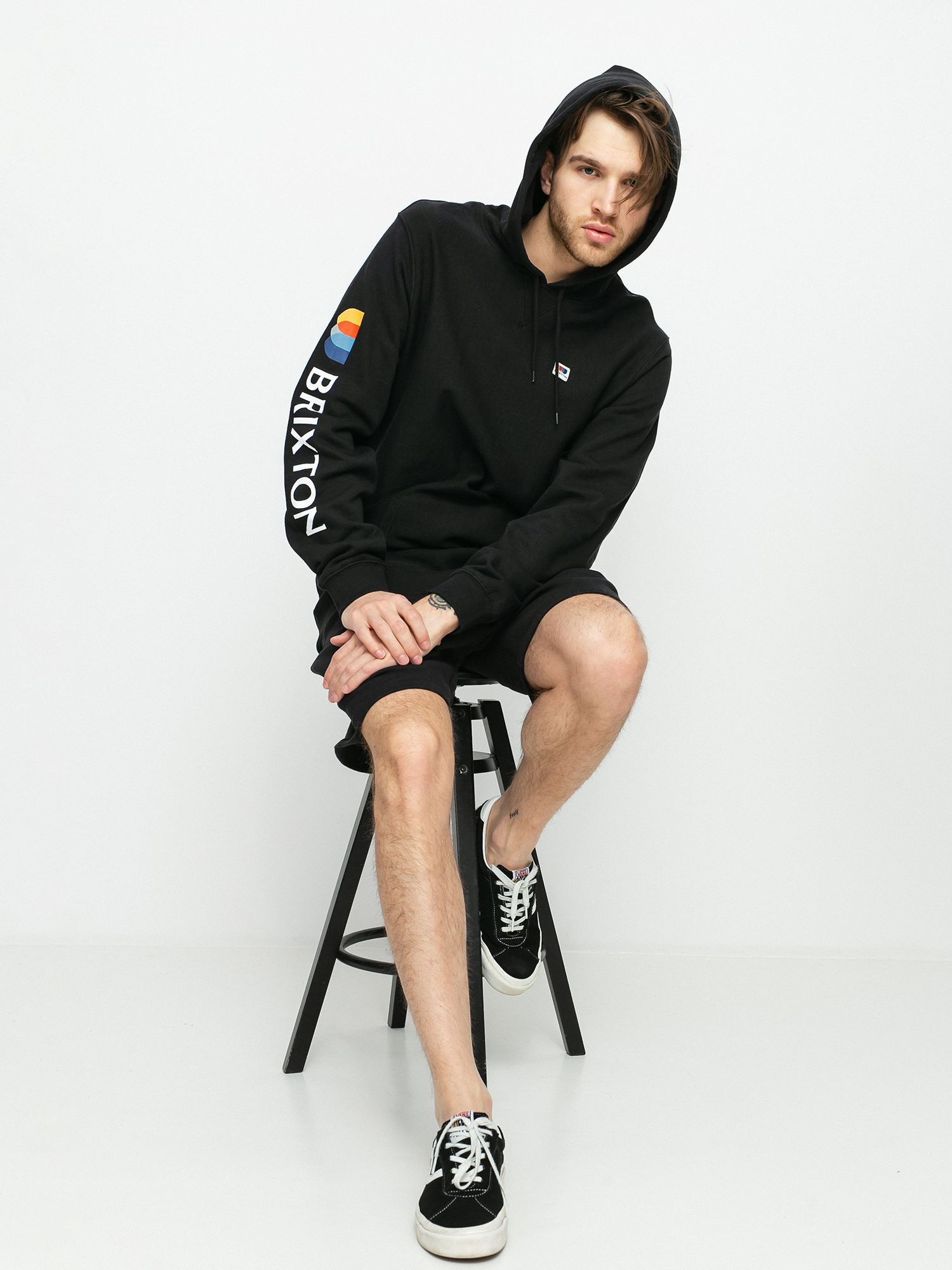Brixton Stem X HD Hoodie (black)