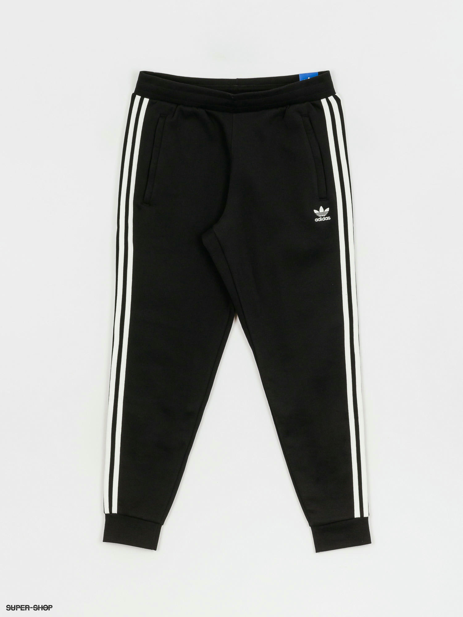 Adidas Women's Essentials 3-Stripes French Terry Cuffed Pants Black / White  | Bramalea City Centre