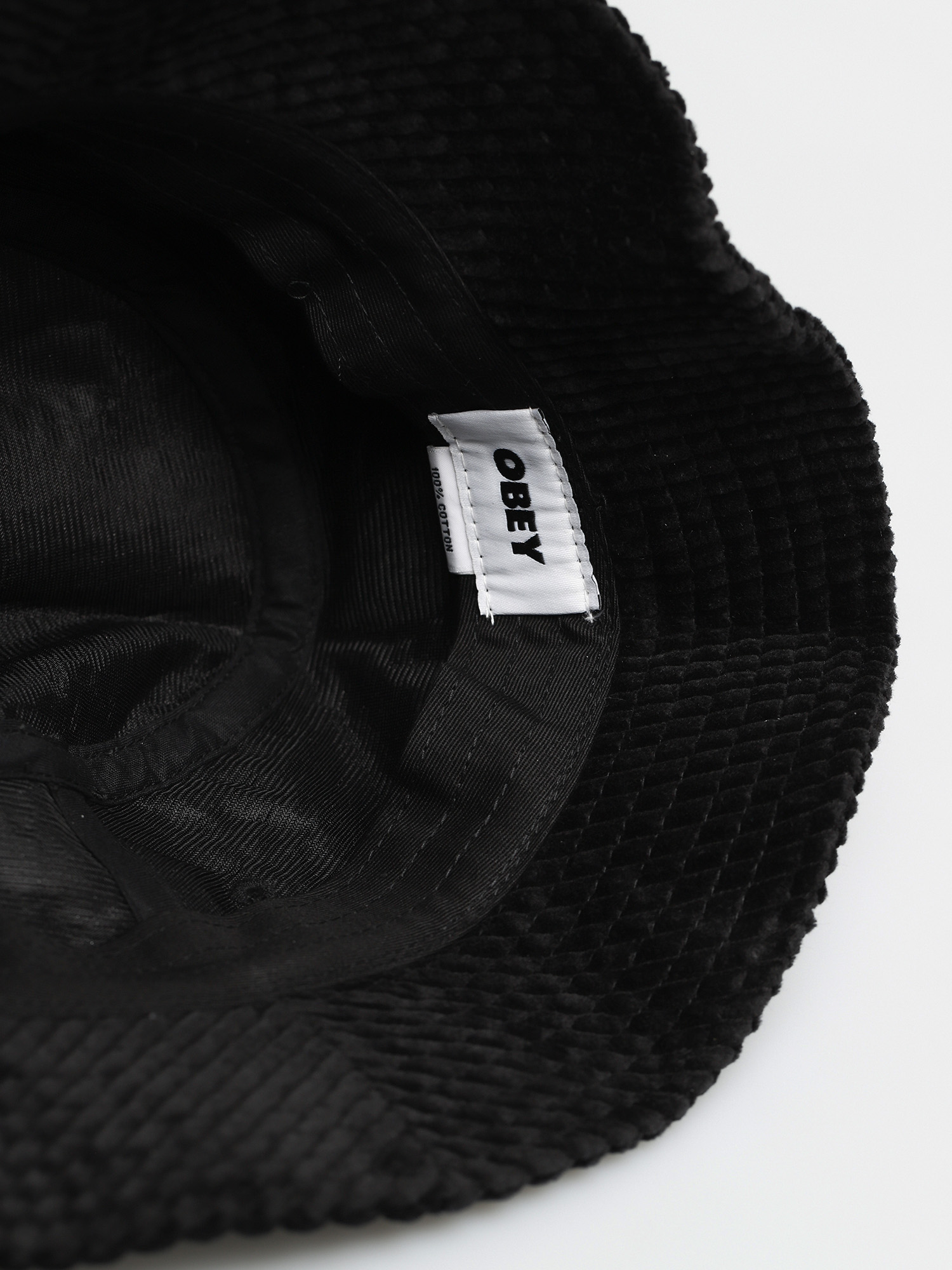 OBEY Bold Cord Bucket Hat (black)
