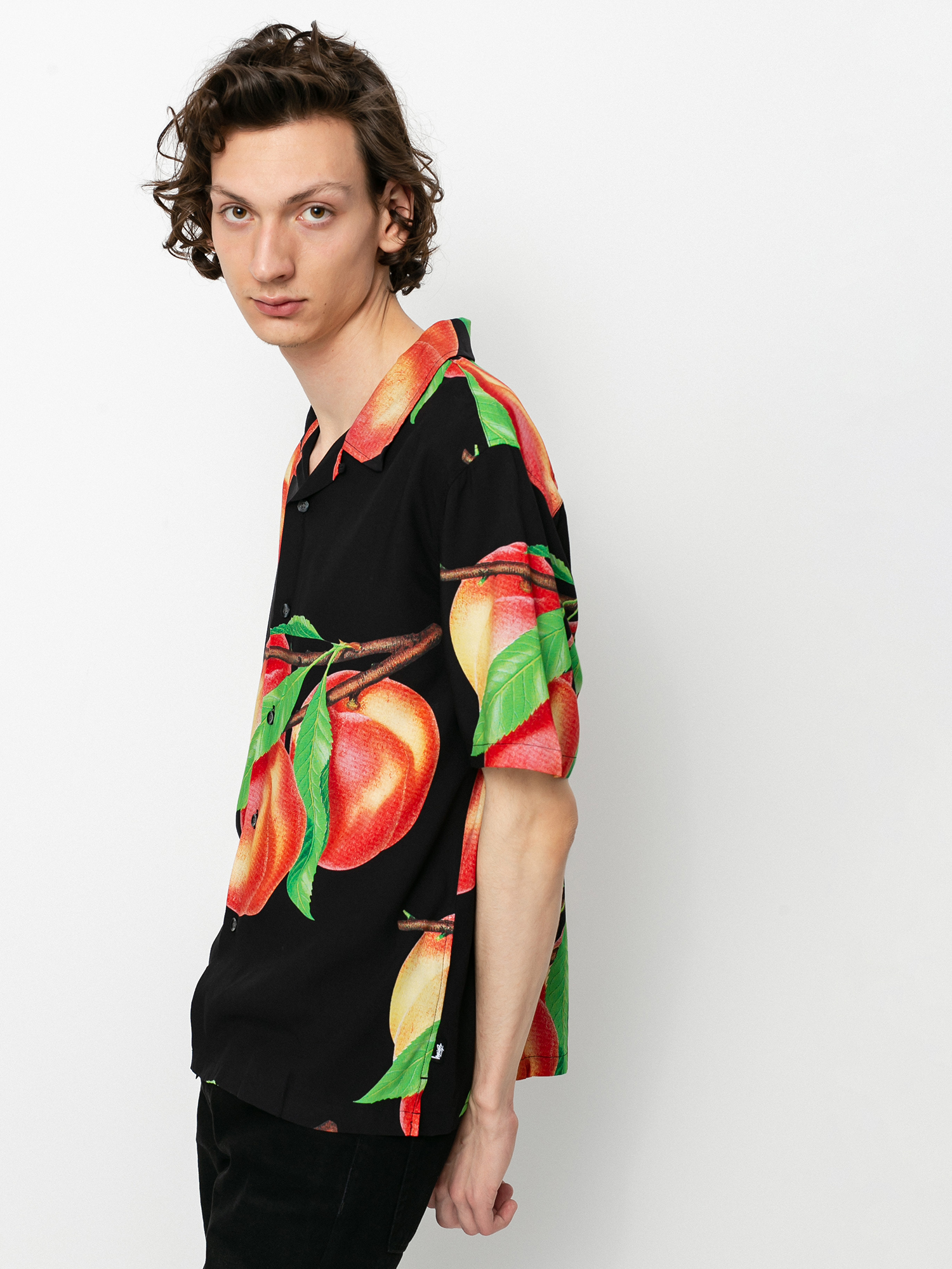 Stussy Peach Pattern Shirt Light Blue | SNEAKERBOX