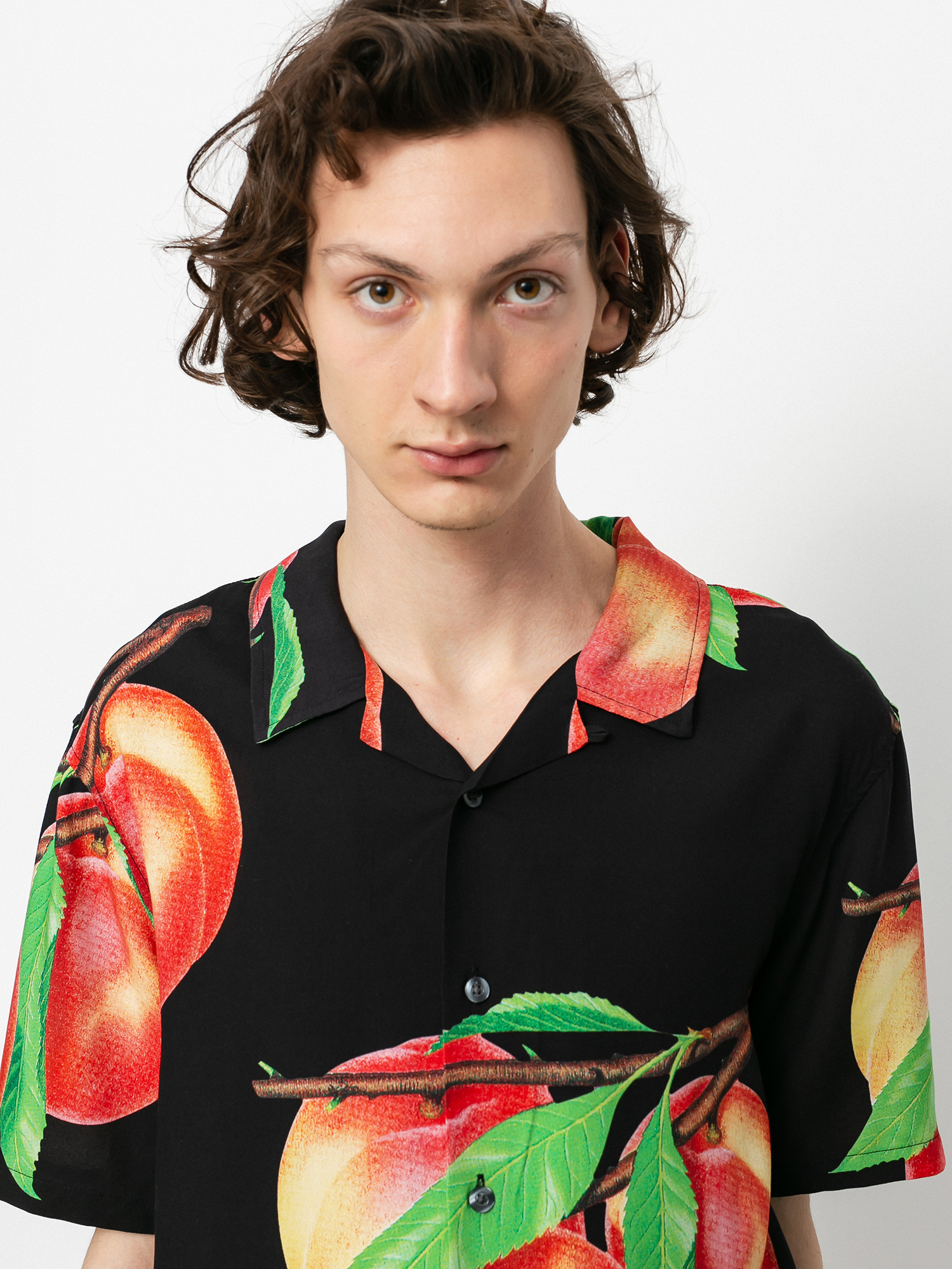 Stussy Peach Pattern Hemd (black)