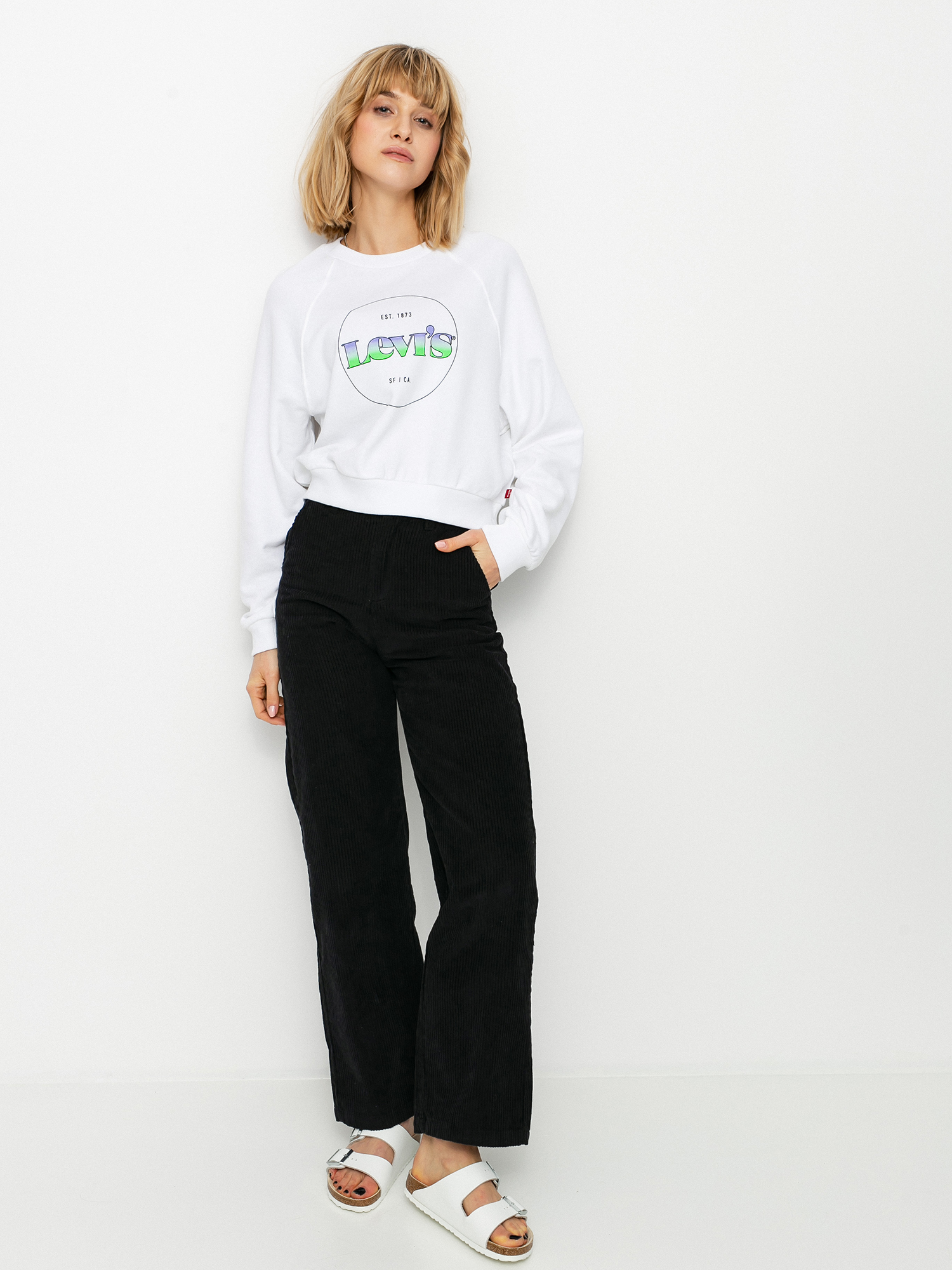 Levi's® Vintage Raglan Sweatshirt Wmn (circle logo gradient white)