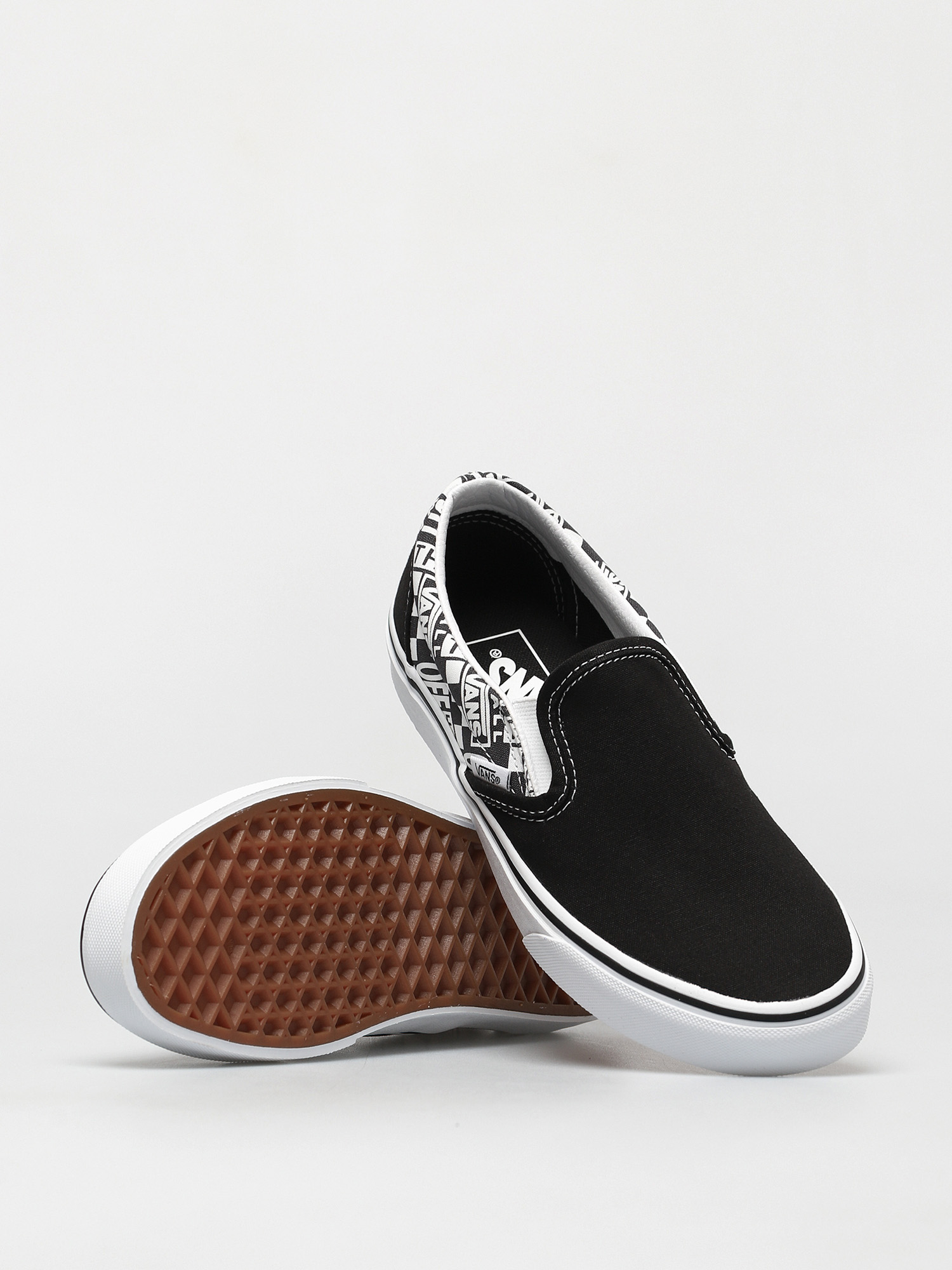 Vans Classic Slip On Schuhe (off the wall black/asphalt)