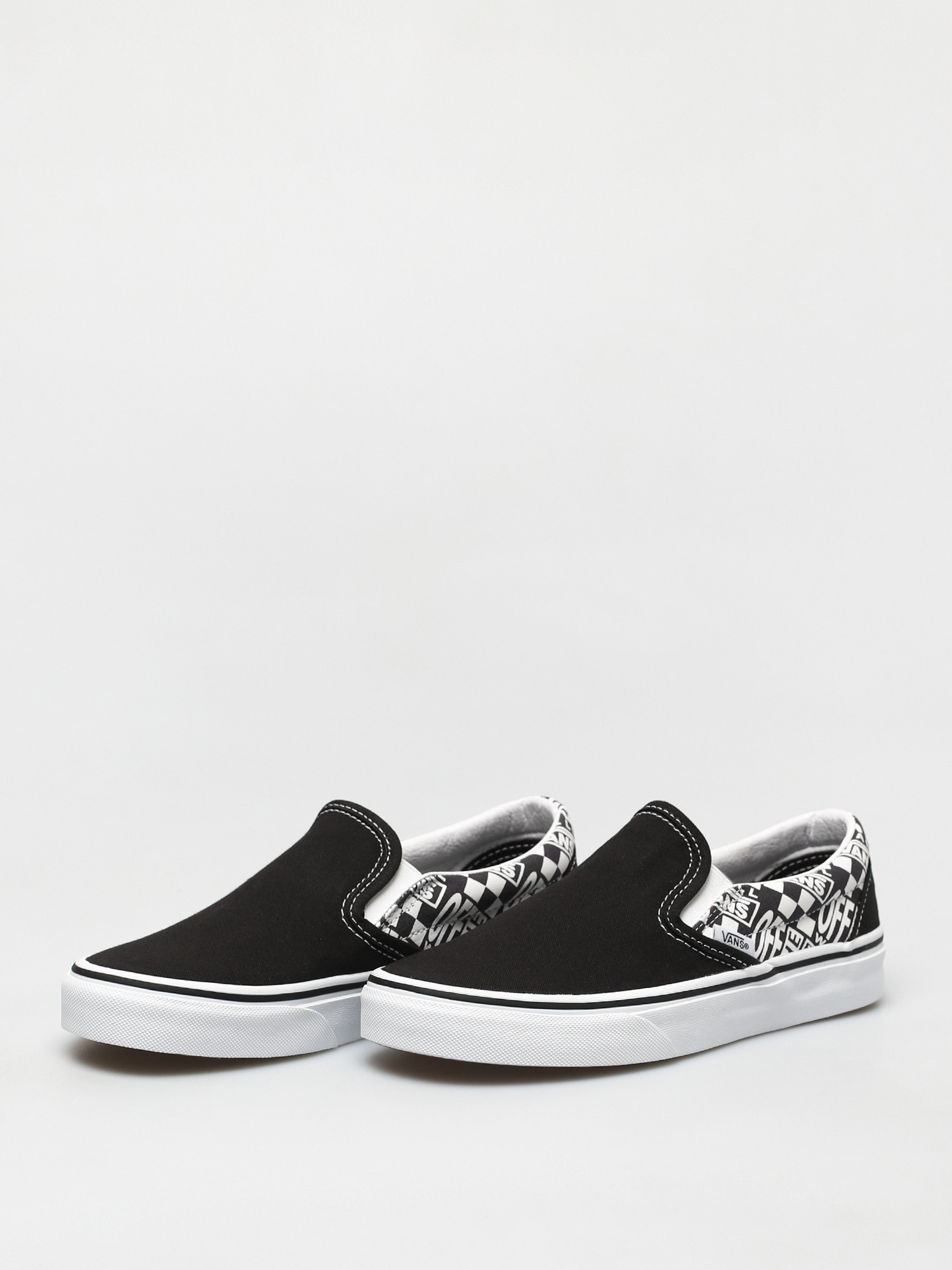 Vans Classic Slip On Schuhe (off the wall black/asphalt)