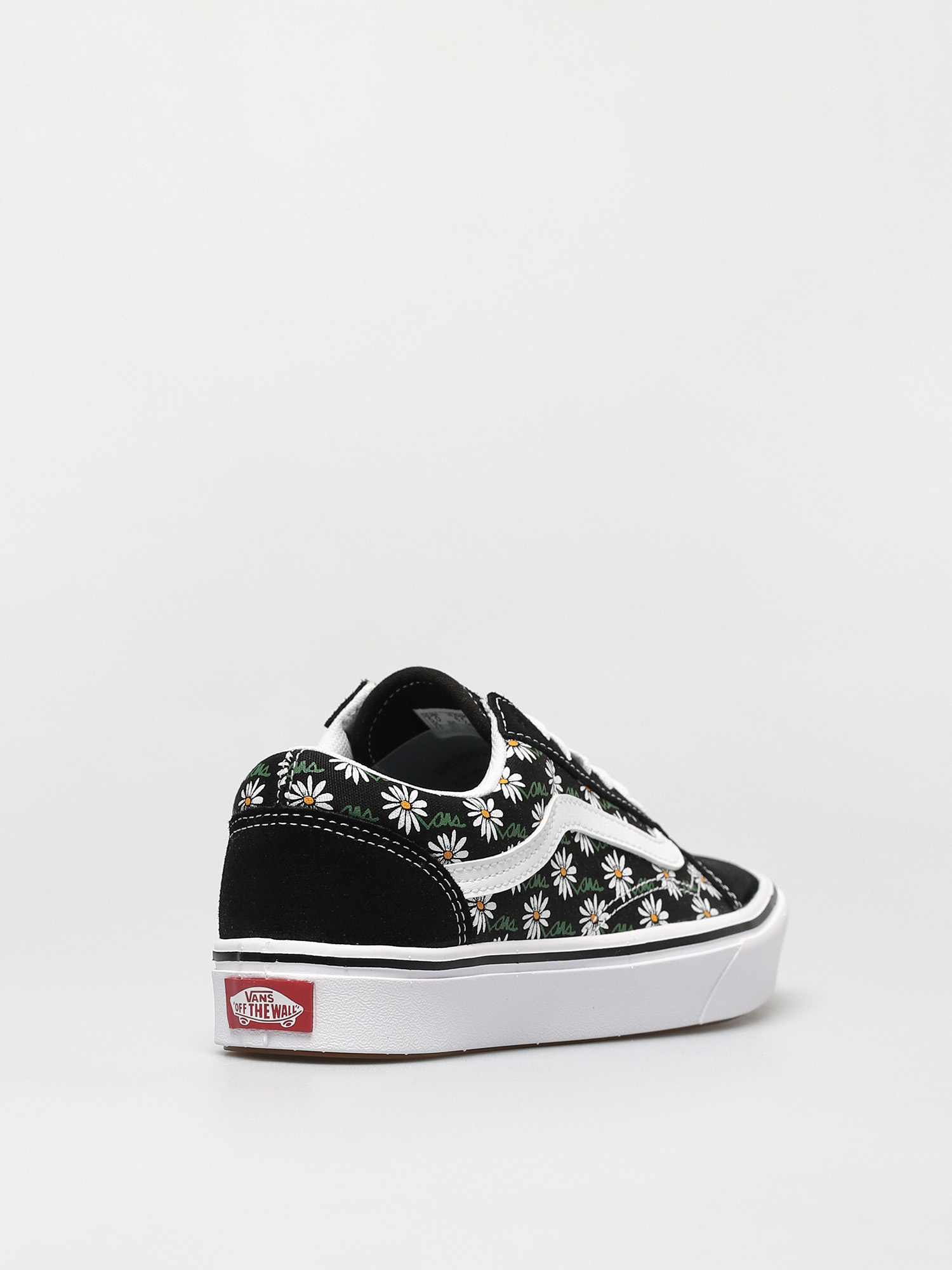 Vans Comfycush Old Skool Shoes (scribble flower daisy/black)
