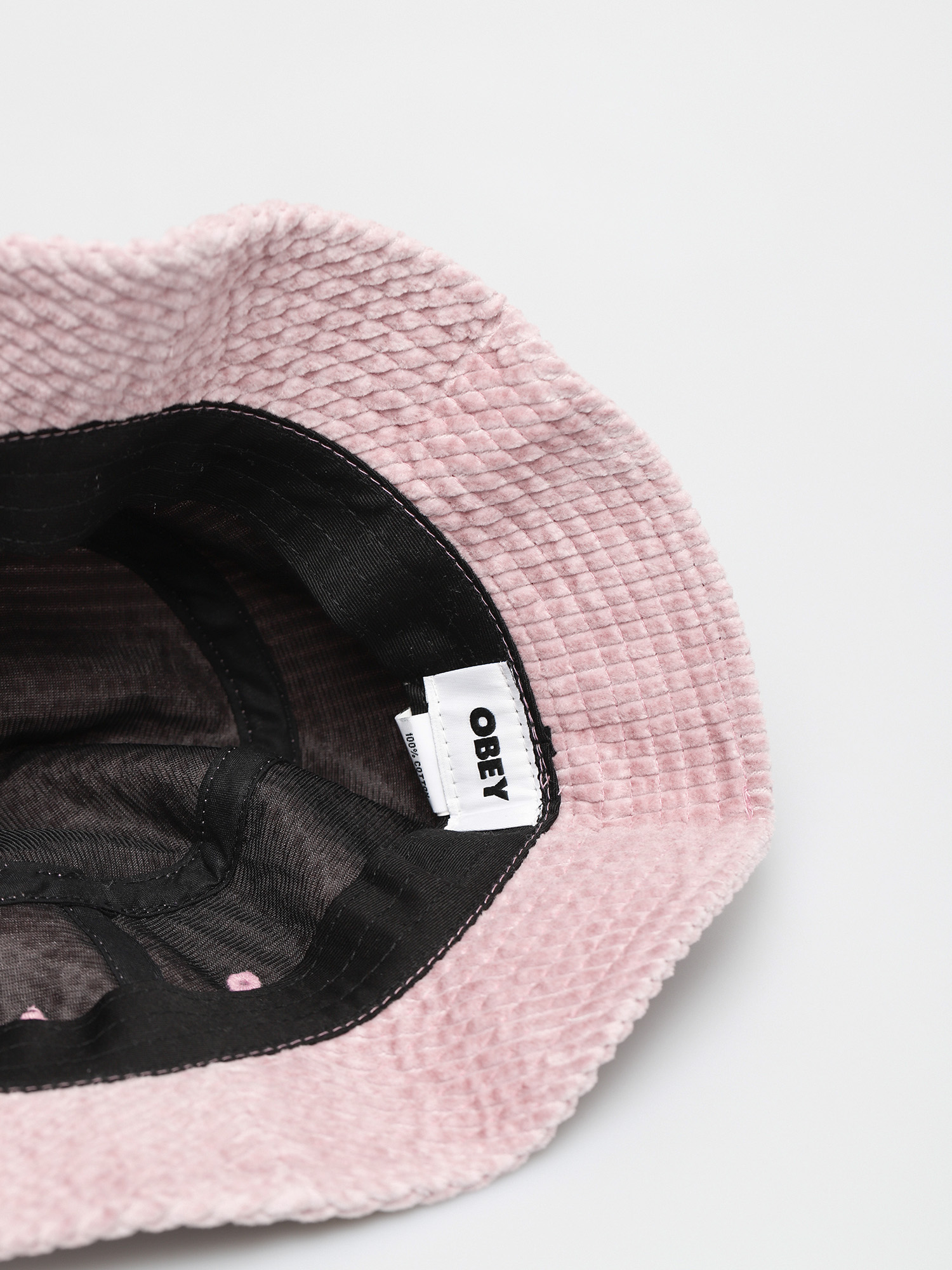OBEY Bold Cord Bucket Hat (dusty rose)