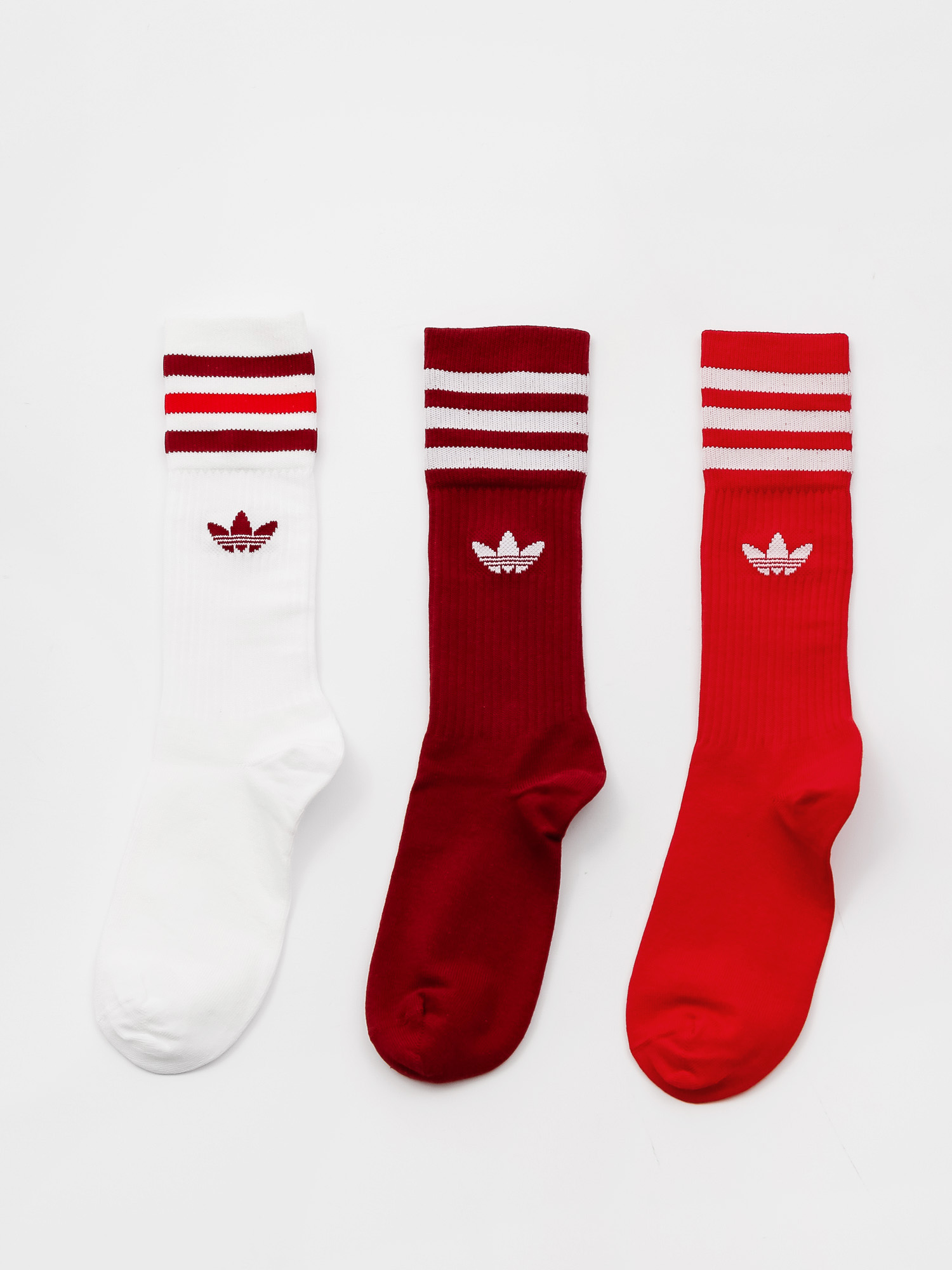 adidas Originals Solid Crew Sock Socken (white/cburgu/scarle)