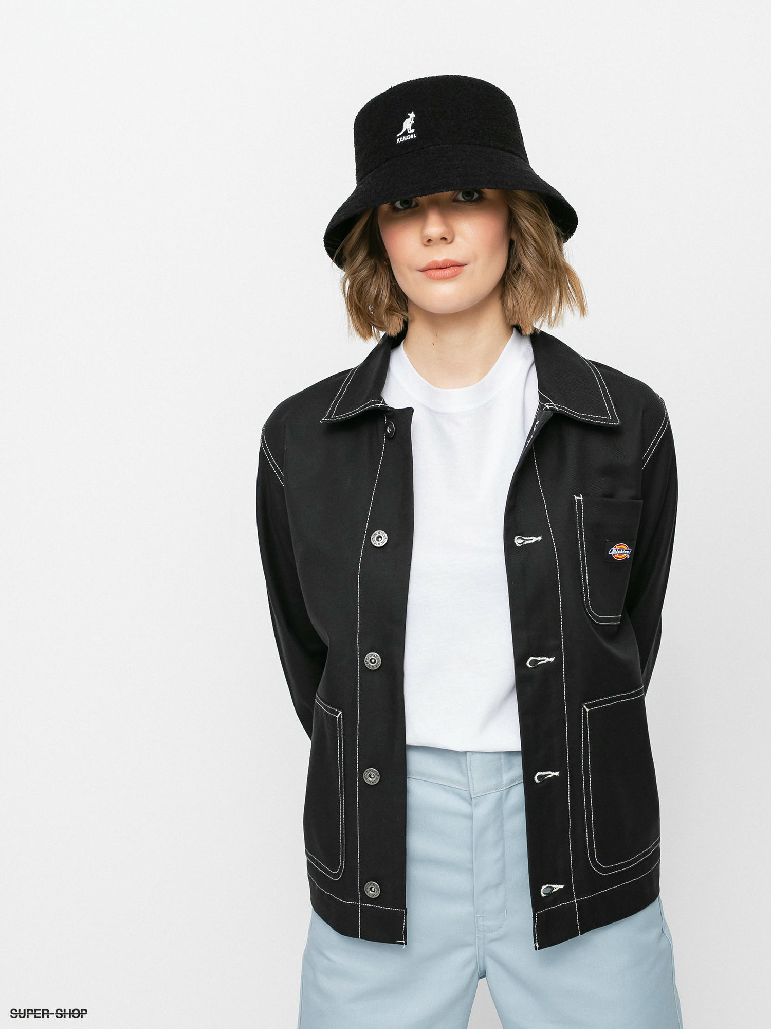 dickies black denim jacket