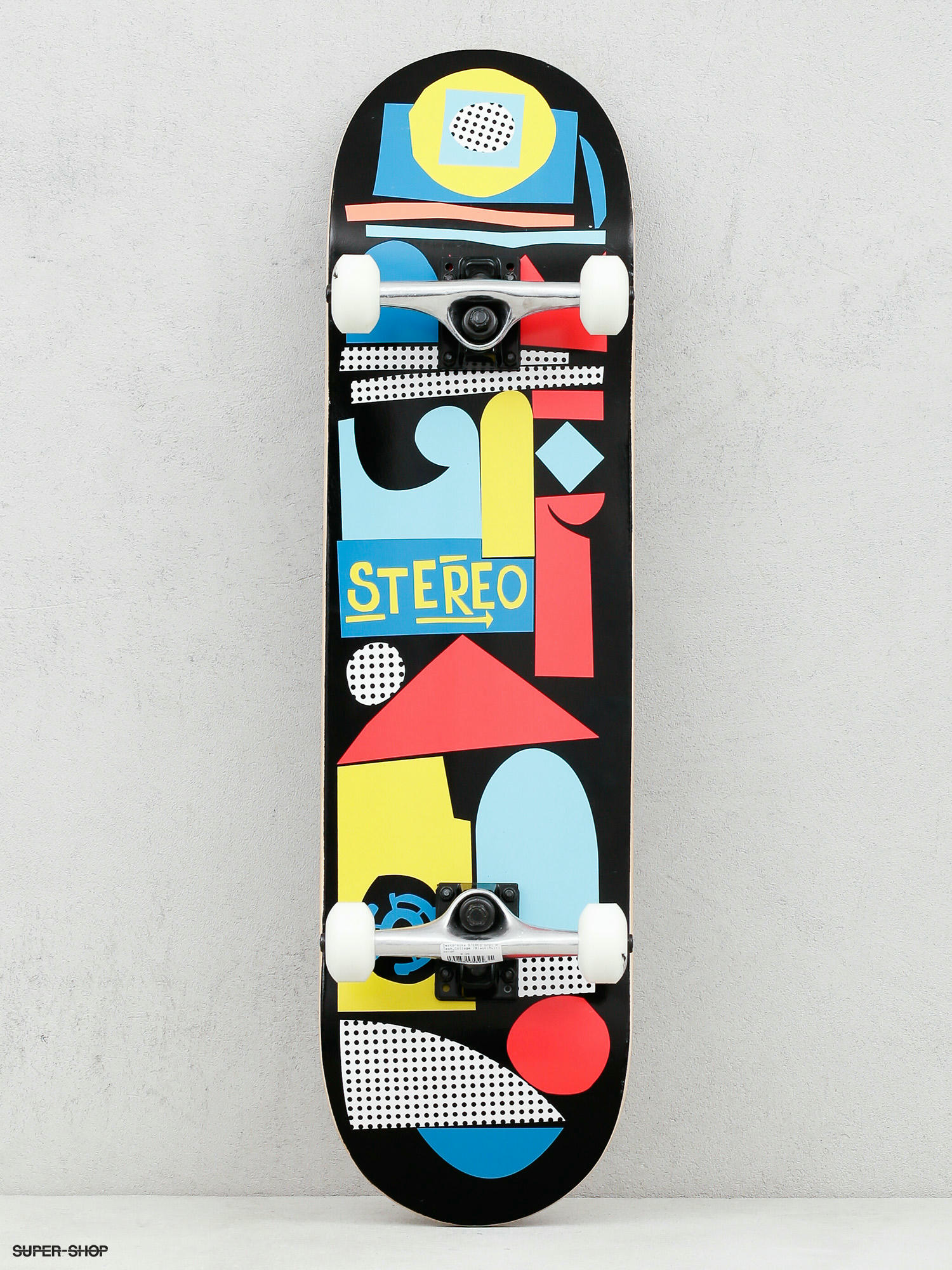 indsats åbning Mindre Stereo Team Collage Skateboard (black/multicolor)