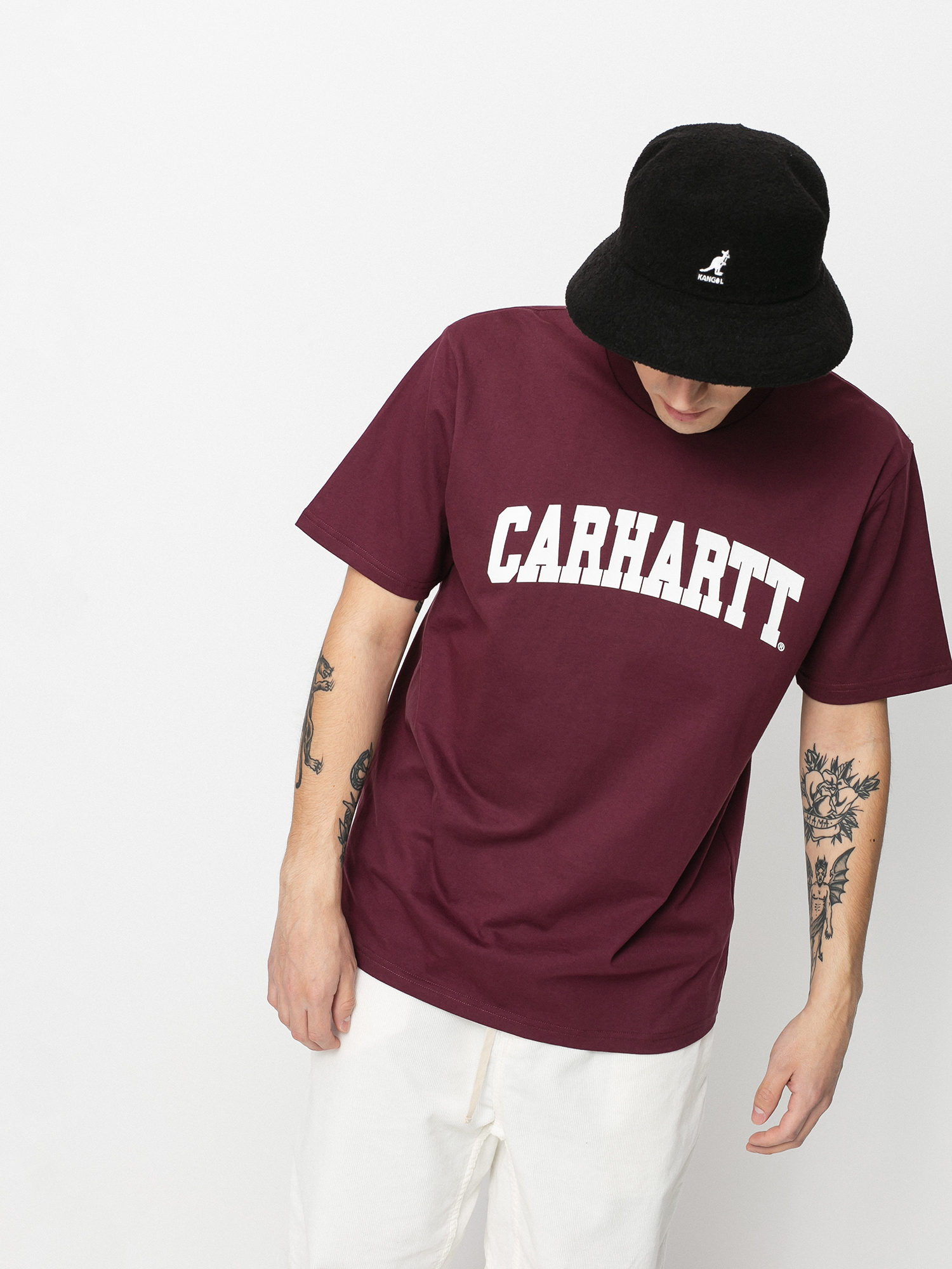Carhartt WIP University T-shirt (shiraz/white)