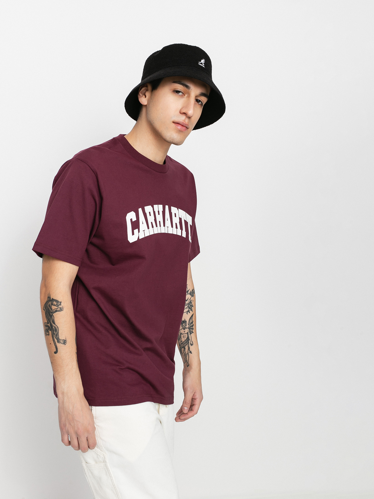 Carhartt WIP University T-shirt (shiraz/white)